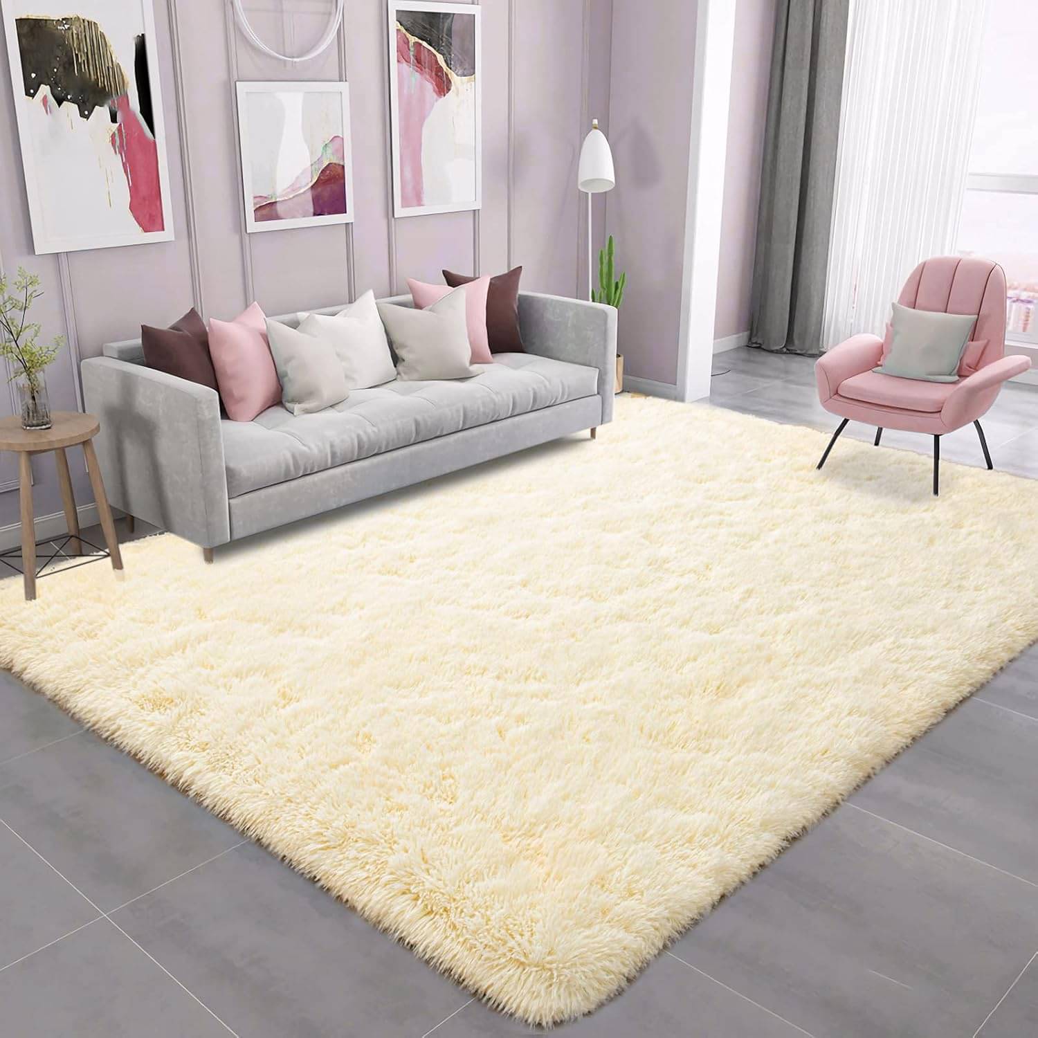     			Samjeeda Handloom Yellow Wool Dhurrie Carpet Plain 3x5 Ft