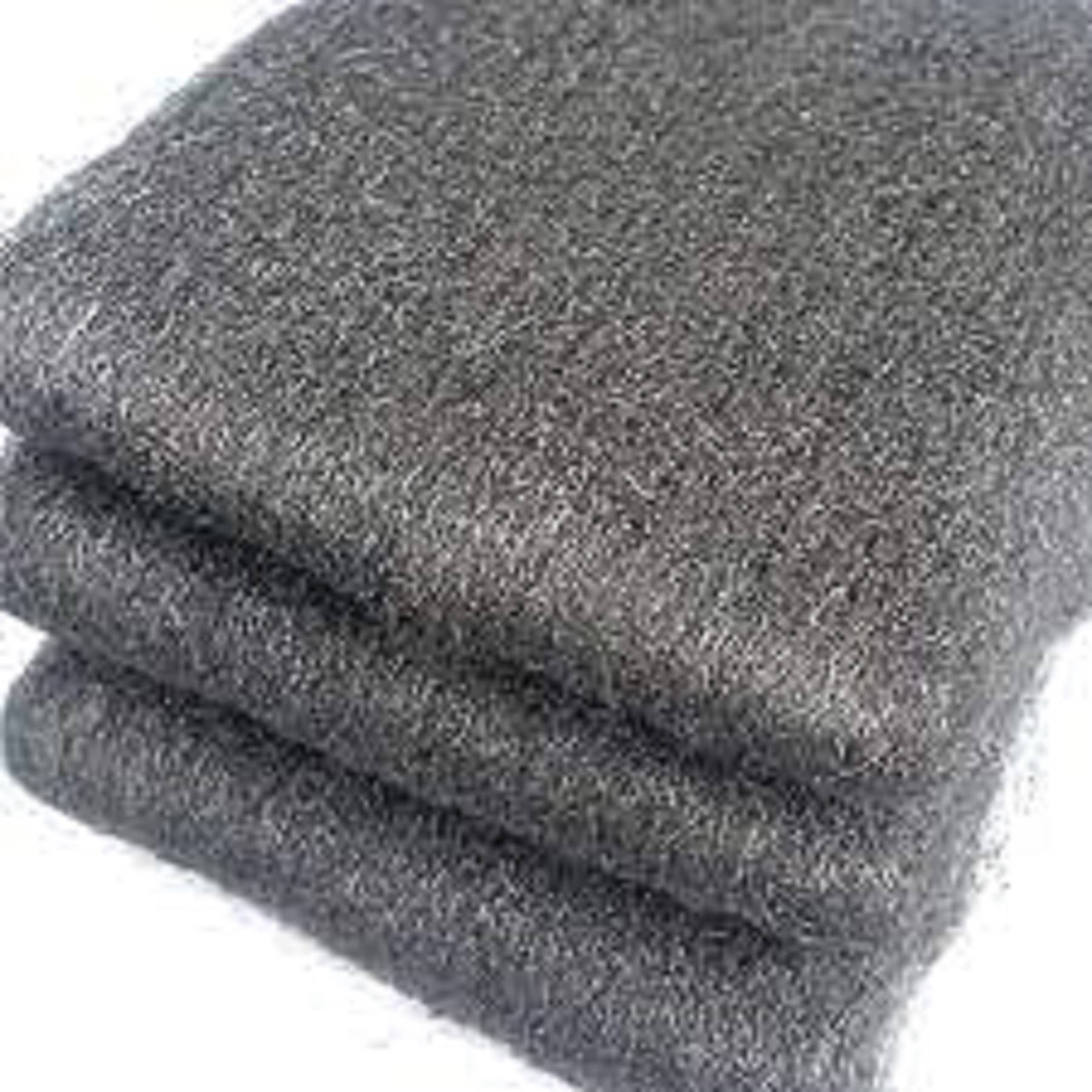     			Steel Wool Fine Wire Roll Pad for Glass Furniture Tray Metal Precision Tool Cleaning Polishing or Photography(Set of 4) DISHWASH gel FREE