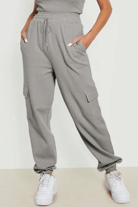     			Unicus Apparel Grey Cotton Blend Women's Running Joggers ( Pack of 1 )