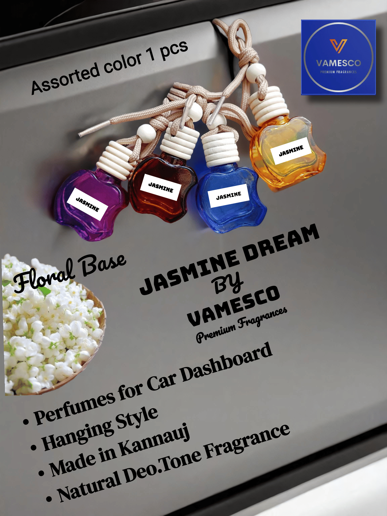 Vamesco Premium Fragrances Car Perfume for Hanging Usage Floral Vamesco Premium Fragrances Car Perfume for Hanging Usage Floral