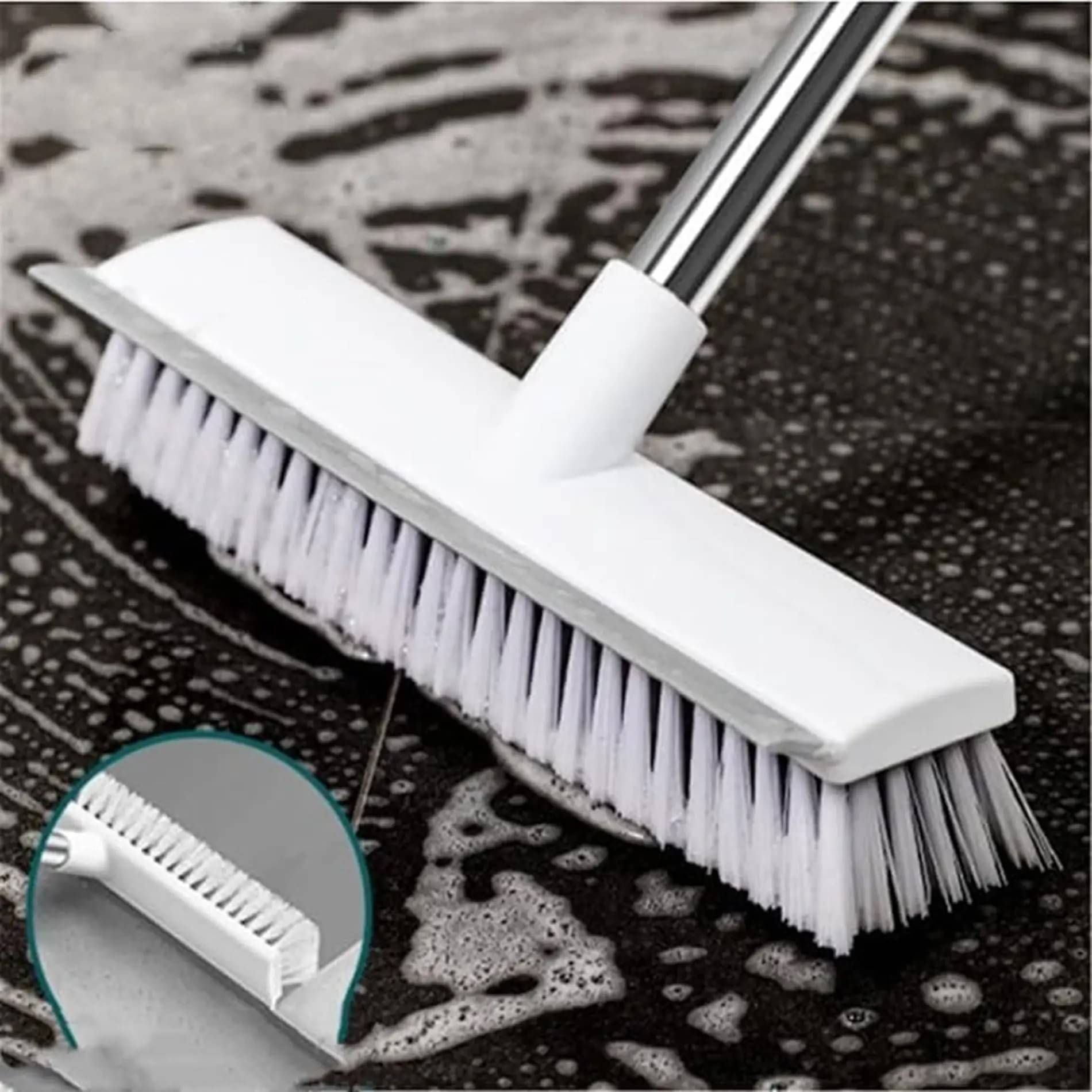     			WHITE 2 IN 1 TILE BRUSH