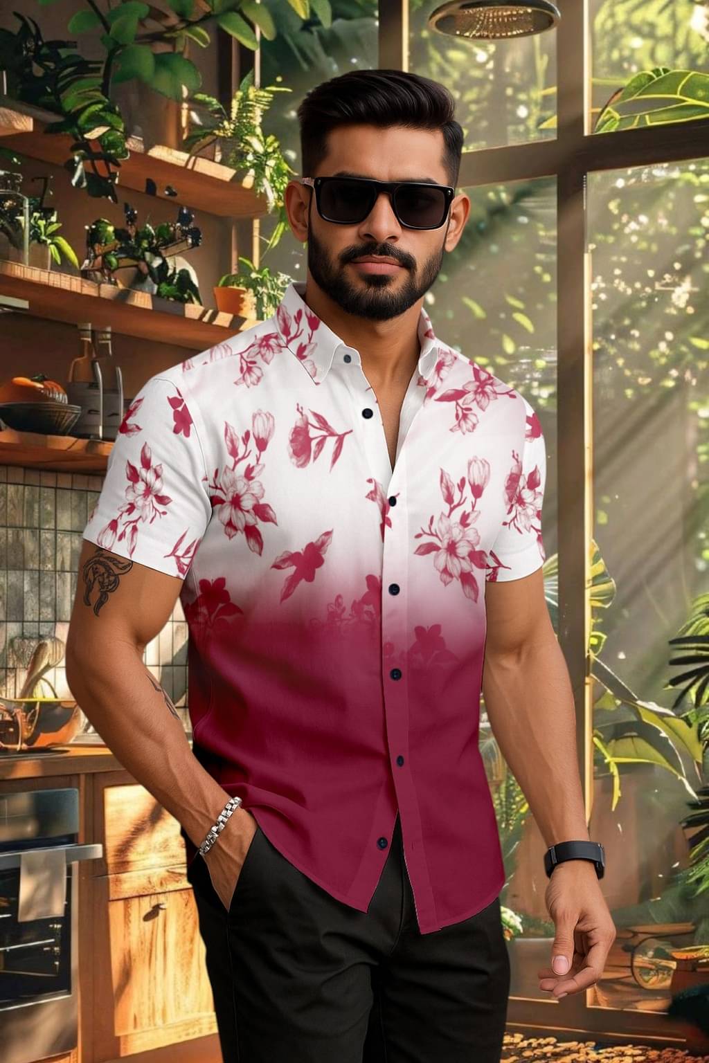 Zonanza Polyester Regular Fit Printed Half Sleeves Men's Casual Shirt - Maroon ( Pack of 1 ) Zonanza Polyester Regular Fit Printed Half Sleeves Men's Casual Shirt - Maroon ( Pack of 1 )