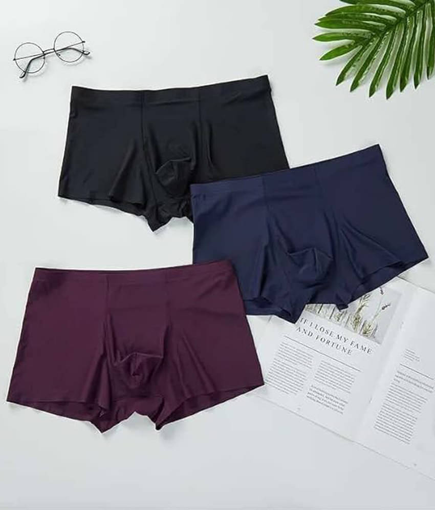     			kneela Pack of 3 Nylon Briefs For Men's ( Multicolor )