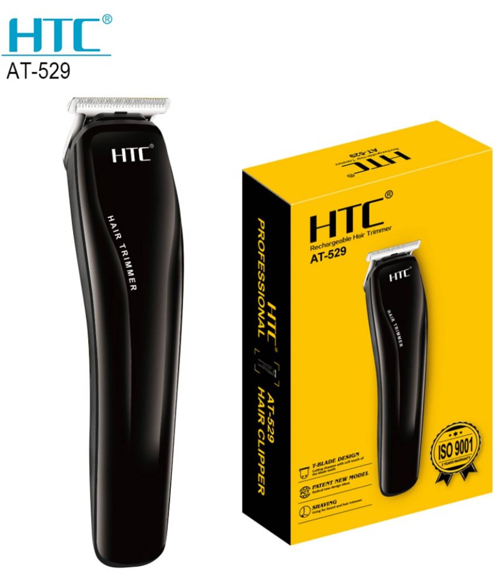     			wagari Rechargeable Trimmer Black Cordless Beard Trimmer With 45 minutes Runtime