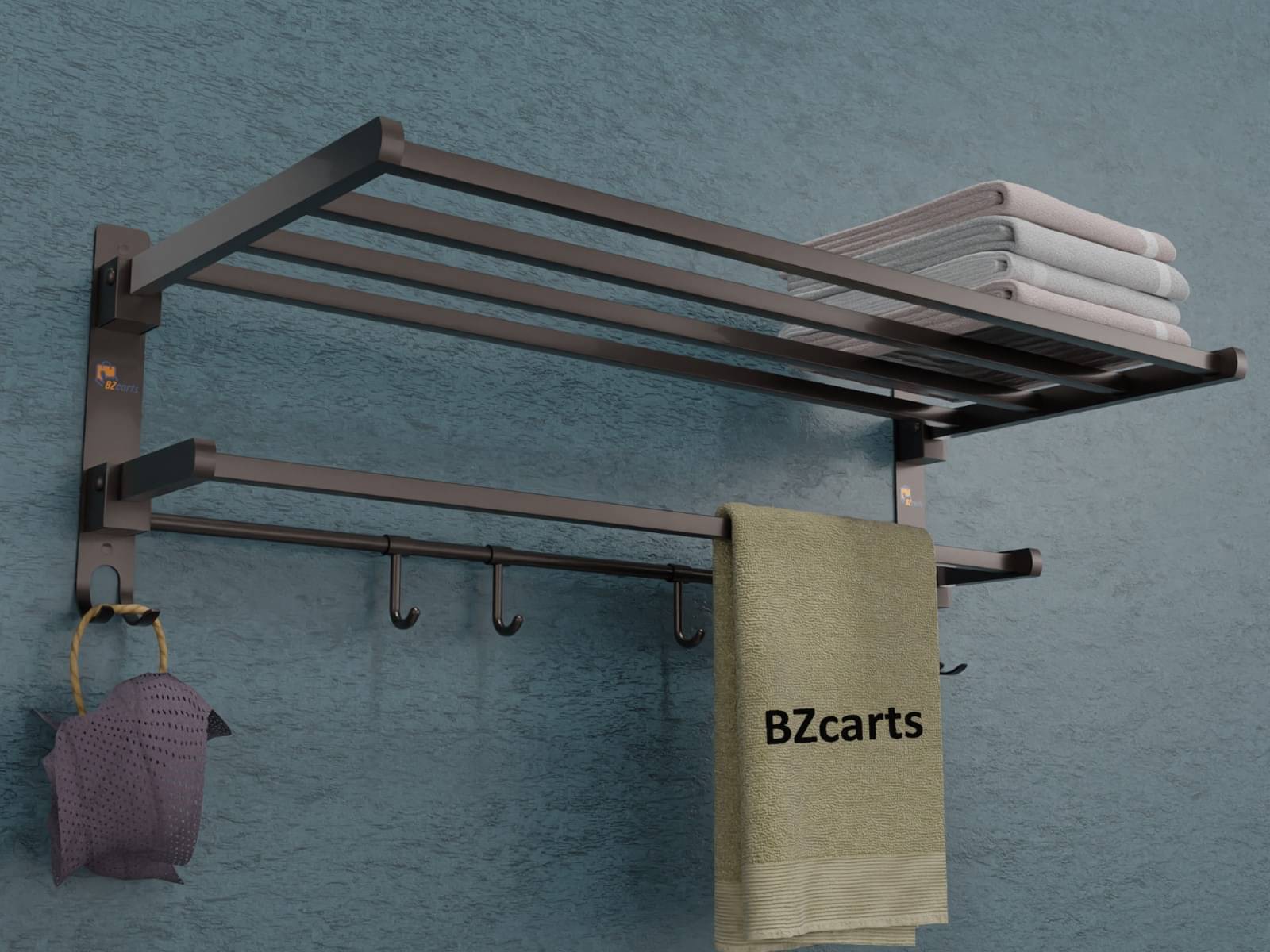 1 Unit Shelf With Towel Rod, Wall Plugs and Screws included in package Fitting Set 1 Unit Shelf With Towel Rod, Wall Plugs and Screws included in package Fitting Set