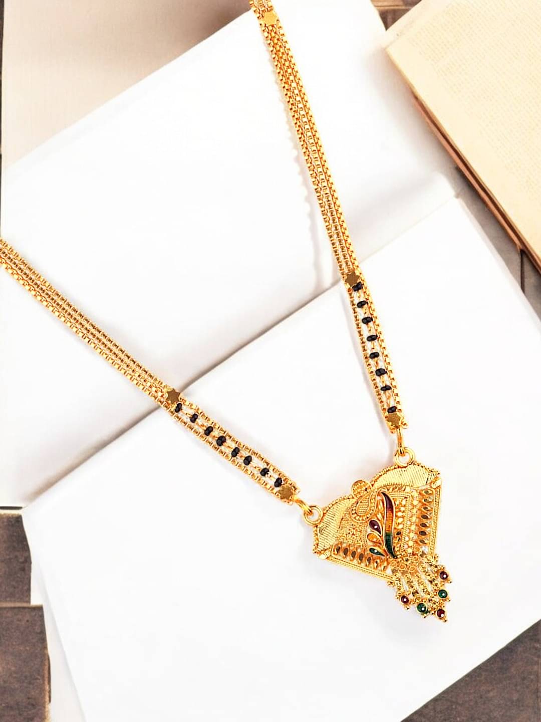 9blings Yellow Mangalsutra ( Pack of 1 ) 9blings Yellow Mangalsutra ( Pack of 1 )