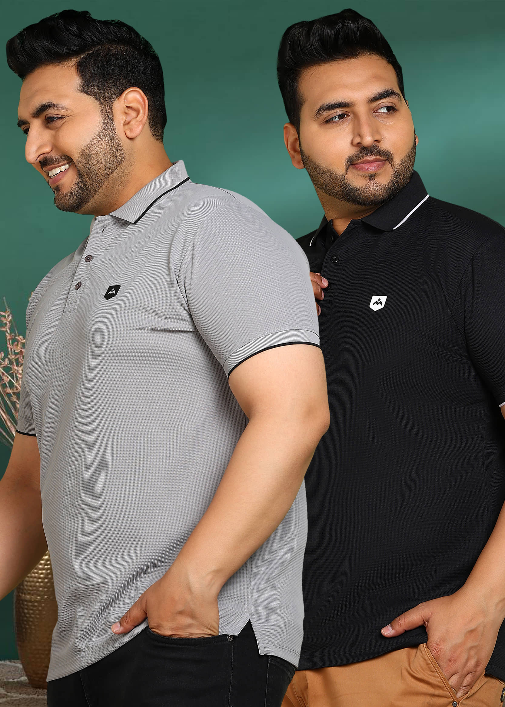 ADWYN PETER Men 100% Cotton Regular Fit Solid T-Shirt ( Multicolor9 )