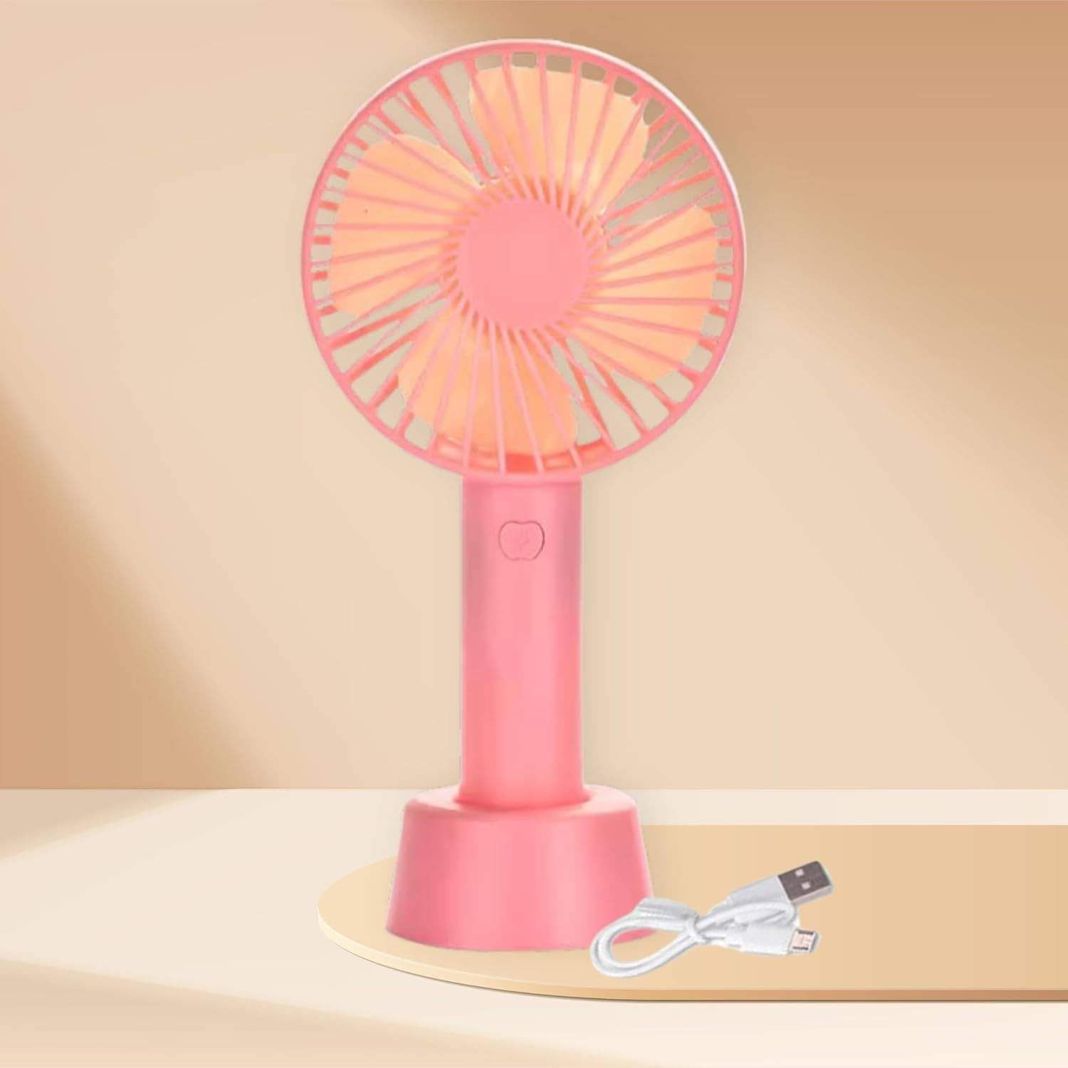 AMR Mini Portable USB Hand Fan – 1200mAh Rechargeable Battery, 3-Speed Mode AMR Mini Portable USB Hand Fan – 1200mAh Rechargeable Battery, 3-Speed Mode