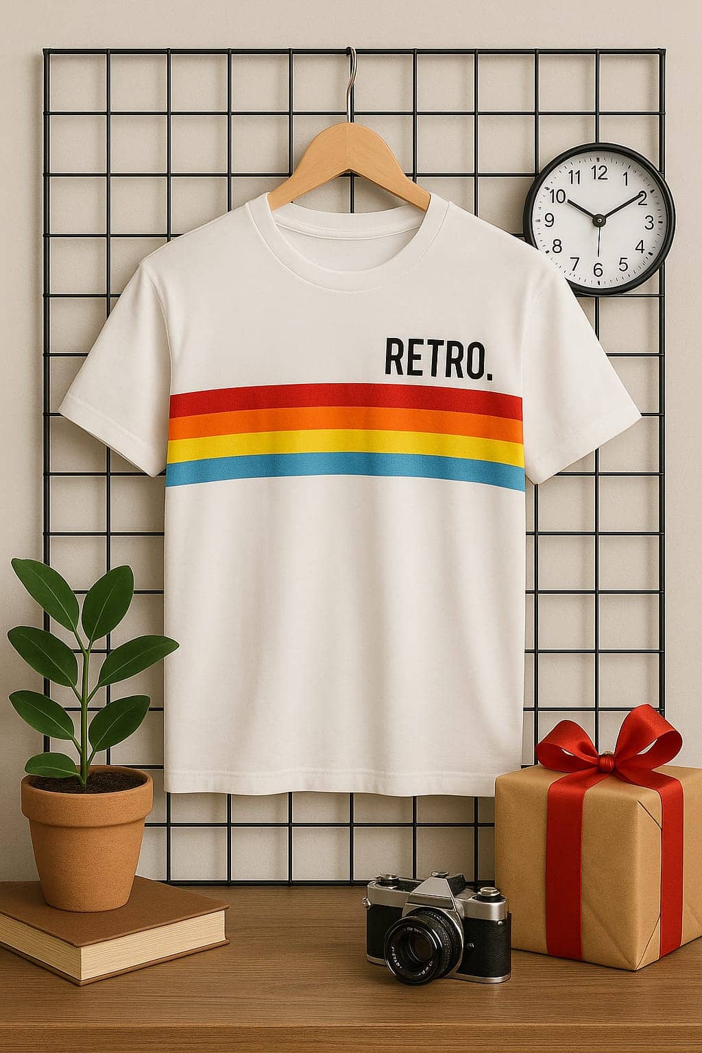 AUSTIZ Men Cotton Blend Regular Fit Printed T-Shirt ( White )