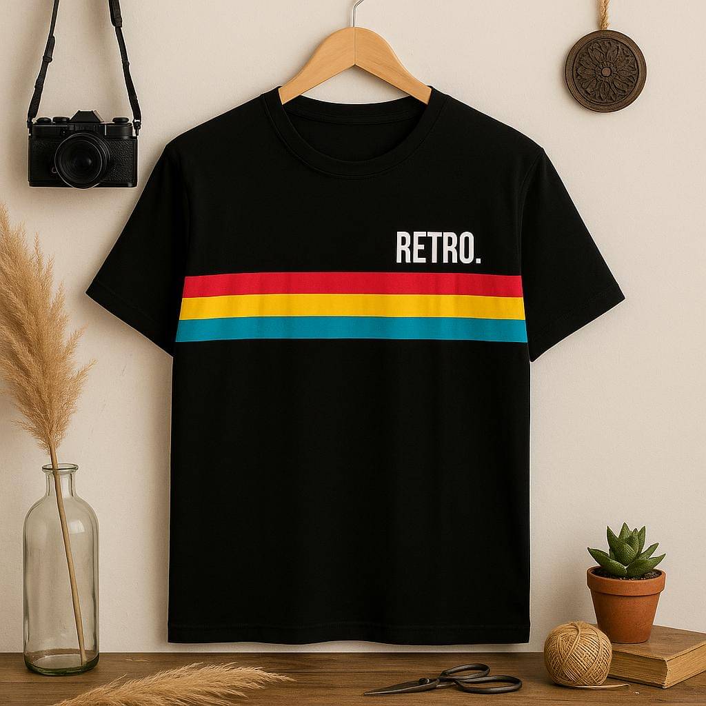 AUSTIZ Men Cotton Blend Regular Fit Printed T-Shirt ( Black ) AUSTIZ Men Cotton Blend Regular Fit Printed T-Shirt ( Black )