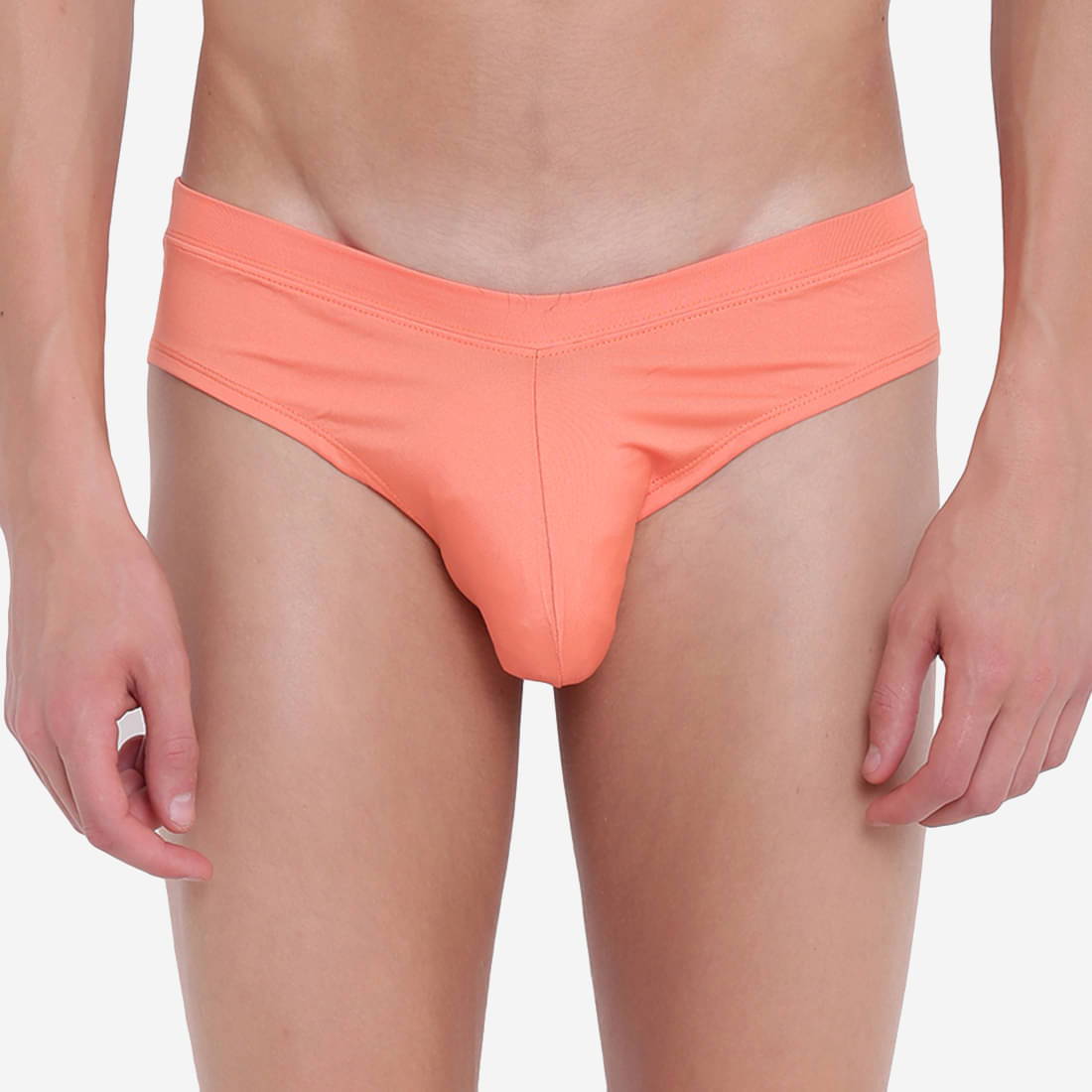 BASIICS By La Intimo Pack of 1 Polyester Briefs For Men's ( Orange ) BASIICS By La Intimo Pack of 1 Polyester Briefs For Men's ( Orange )