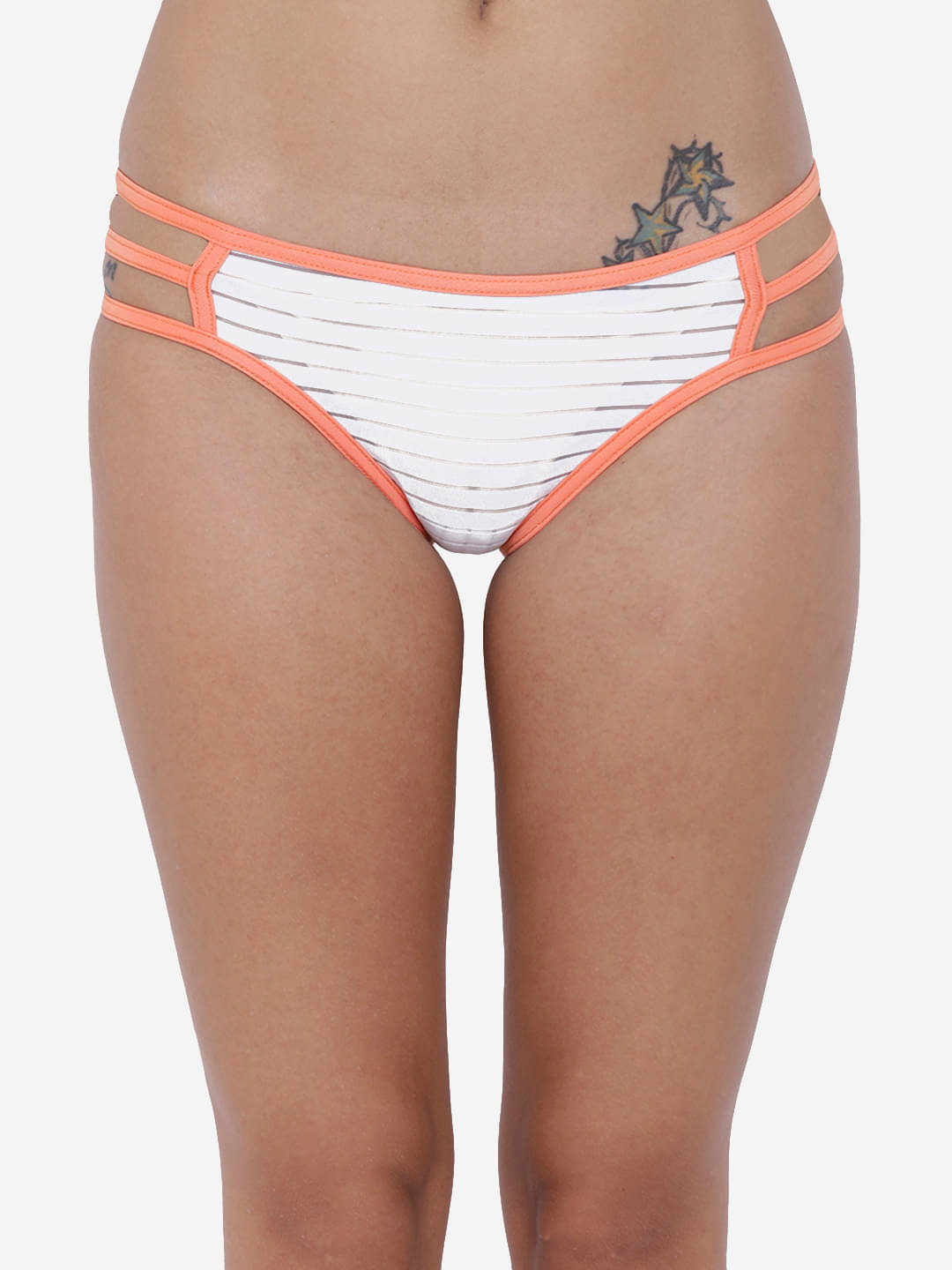 BASIICS By La Intimo Pack of 1 Polyester Bikini For Women ( White ) BASIICS By La Intimo Pack of 1 Polyester Bikini For Women ( White )