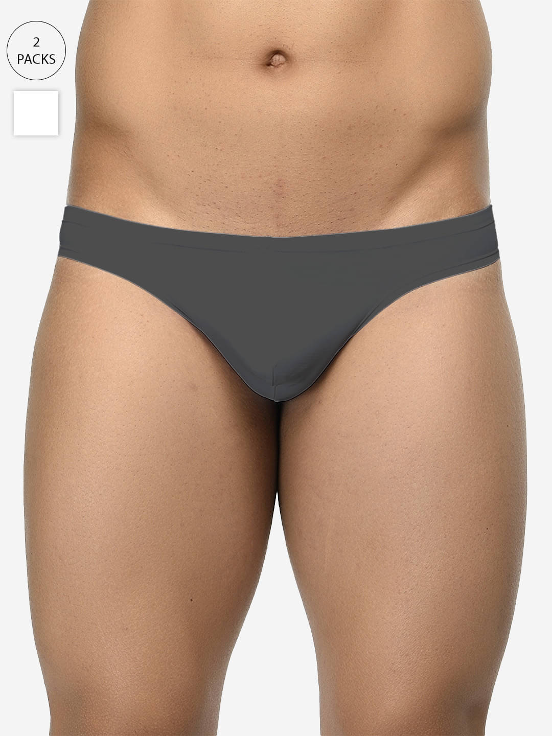     			BASIICS By La Intimo Pack of 2 Polyester Thongs For Men's ( Multicolor4 )