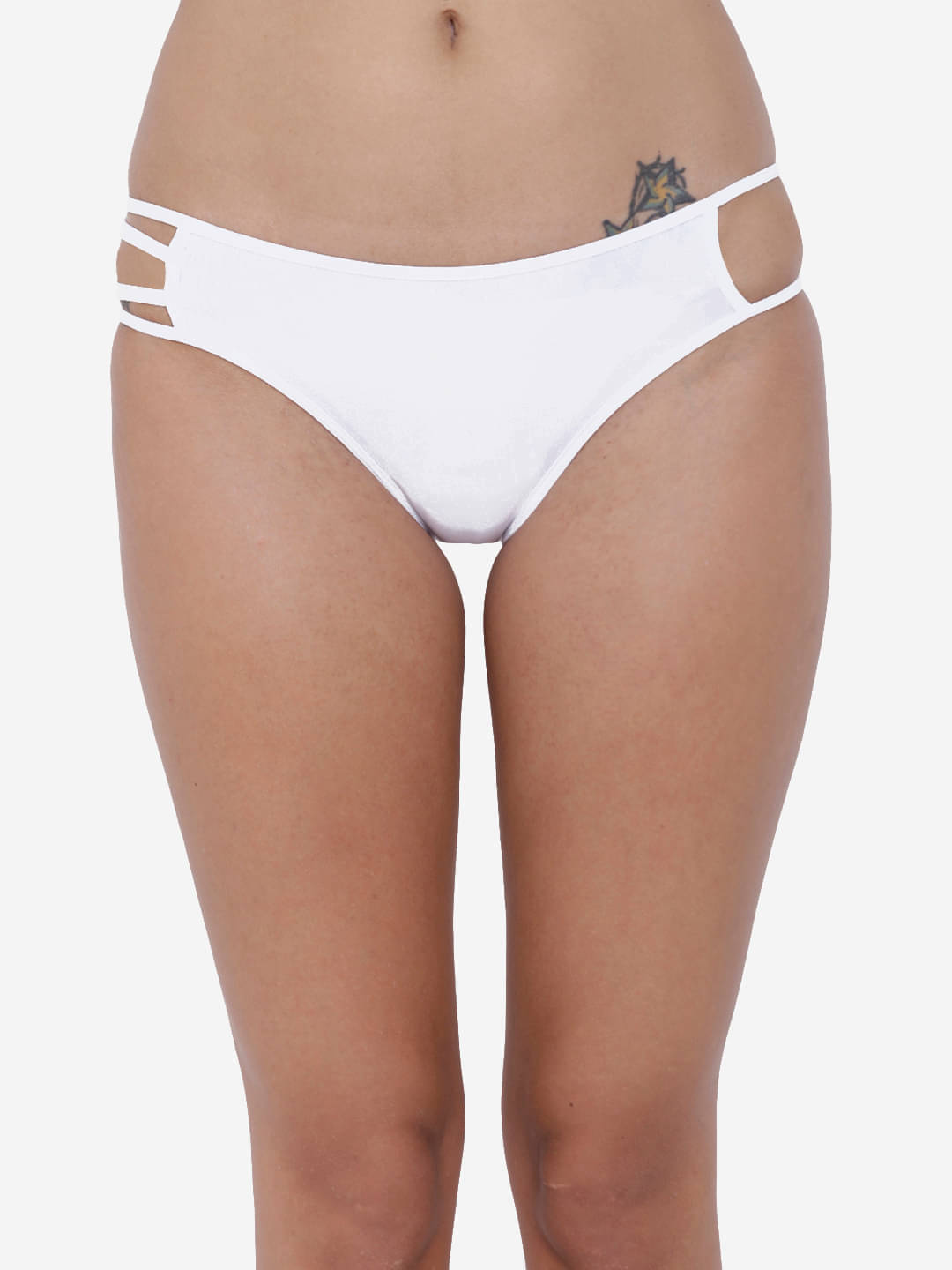 BASIICS By La Intimo Pack of 1 Polyester Bikini For Women ( White ) BASIICS By La Intimo Pack of 1 Polyester Bikini For Women ( White )