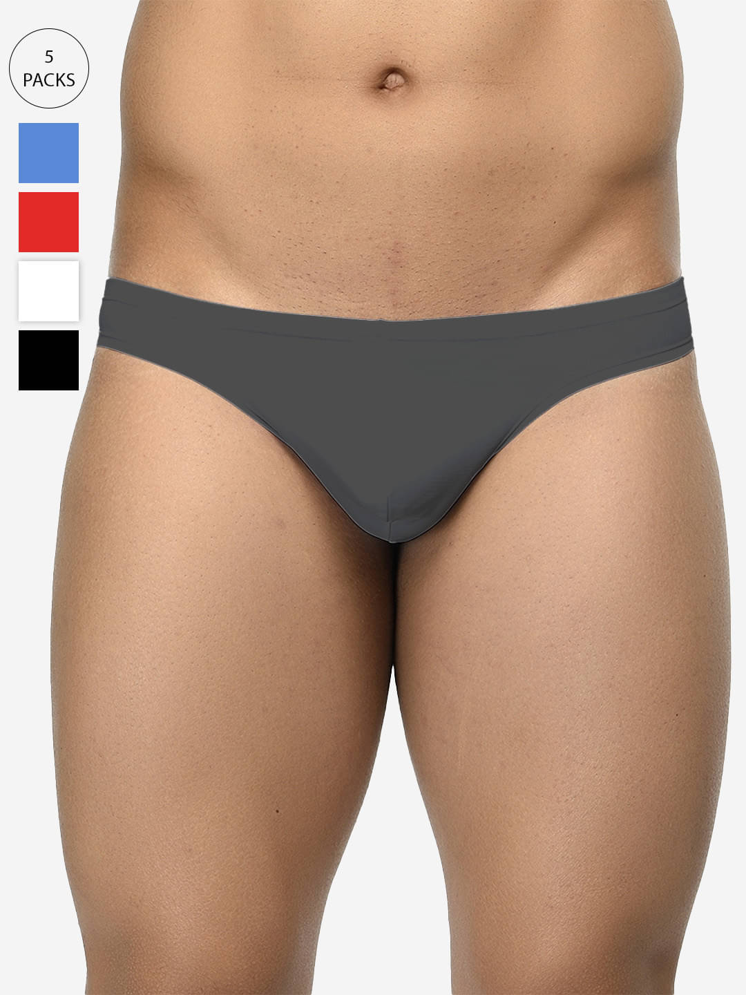     			BASIICS By La Intimo Pack of 5 Polyester Thongs For Men's ( Multicolor3 )
