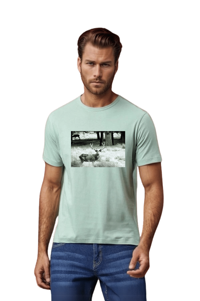     			BLUEFICUS Men Polyester Regular Fit Printed T-Shirt ( Sea Green )