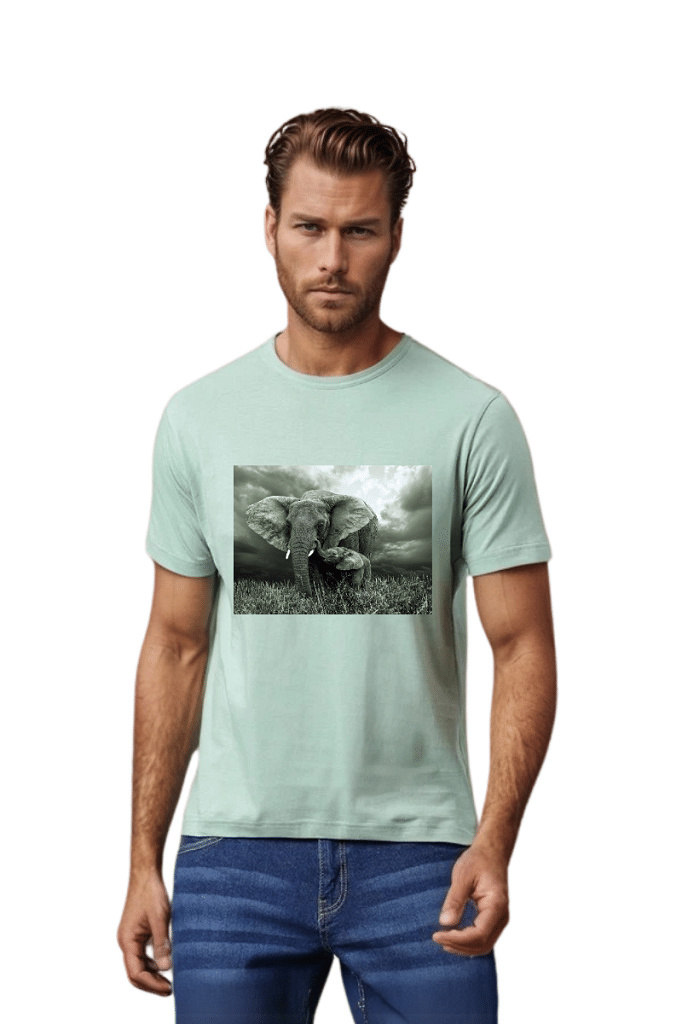 BLUEFICUS Men Polyester Regular Fit Printed T-Shirt ( Sea Green ) BLUEFICUS Men Polyester Regular Fit Printed T-Shirt ( Sea Green )