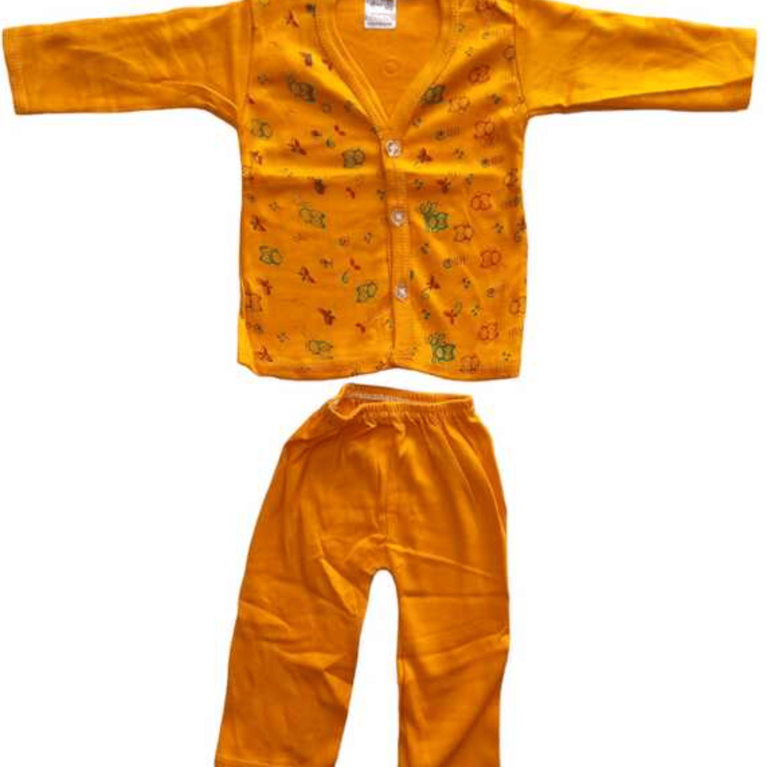     			Baba Suit for Baby Boy and Baby Girls Full Sleeves T-Shirt with Pyjama Pants, Random Print, Multicolor.