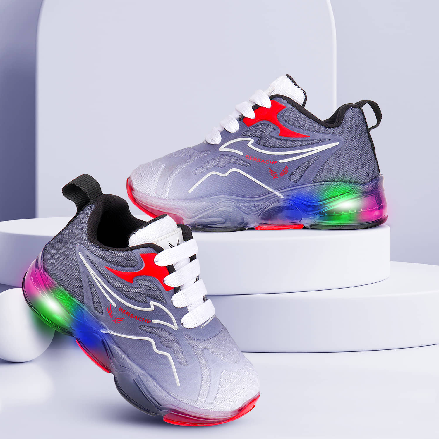 Bersache - Blue Boy's LED Shoes ( 1 Pair ) - Sports Shoes | Buy online on ZillyBuy