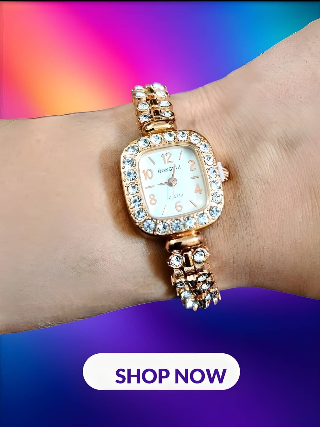     			Cosmic Rose Gold Metal Analog Womens Watch