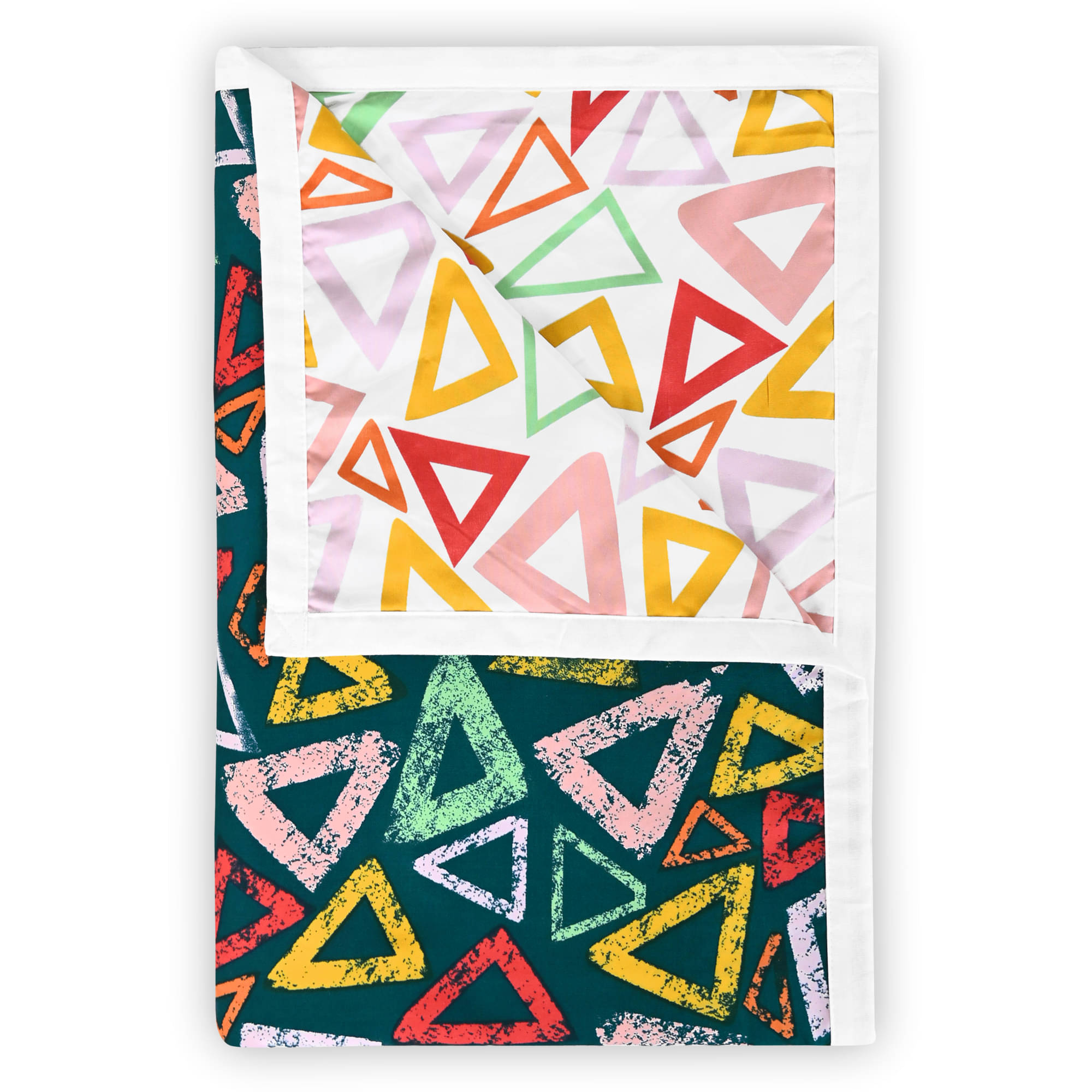    			DIVINE CASA Microfiber Geometric Single Bed Dohar - Multi ( )