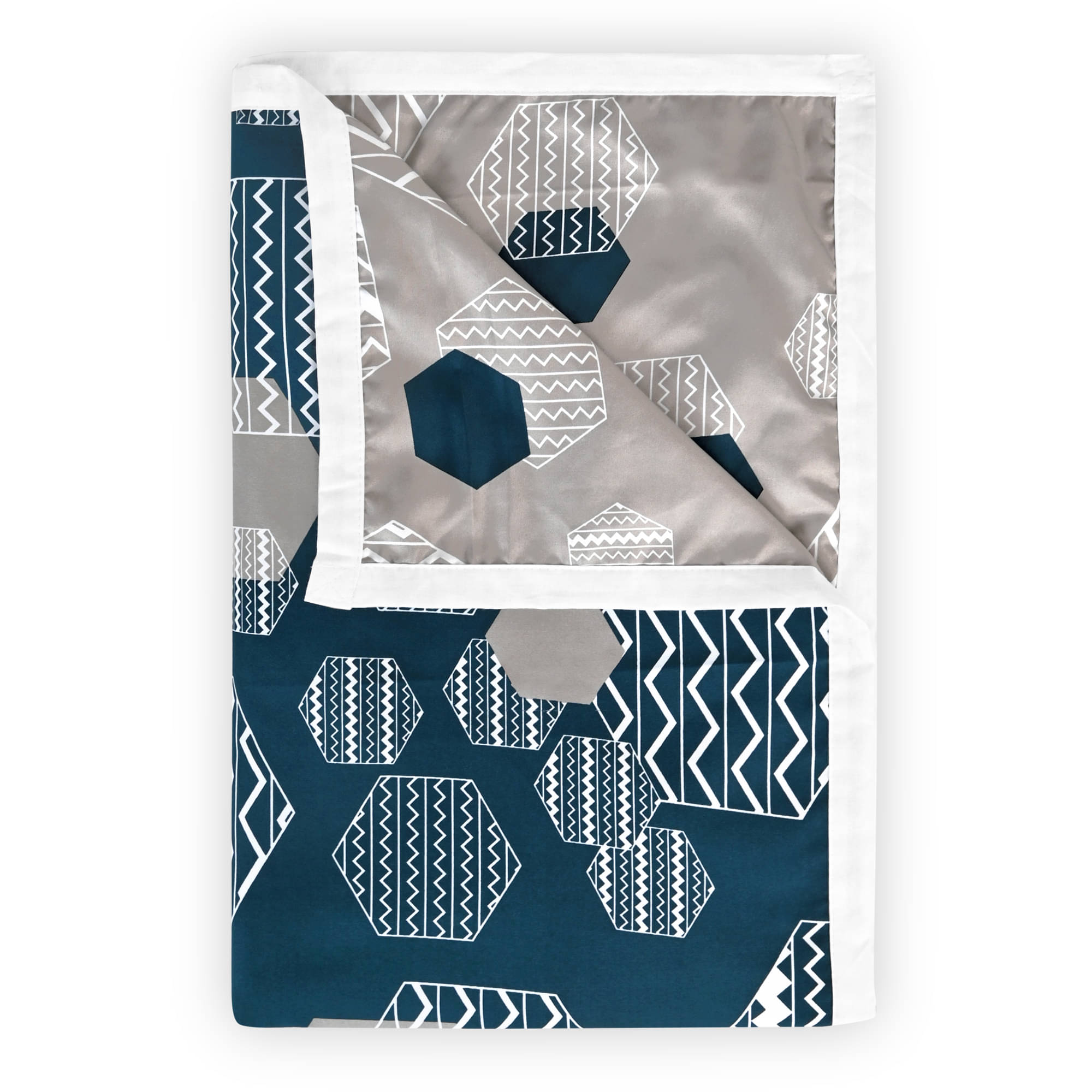     			DIVINE CASA Microfiber Geometric Single Bed Dohar - White ( )