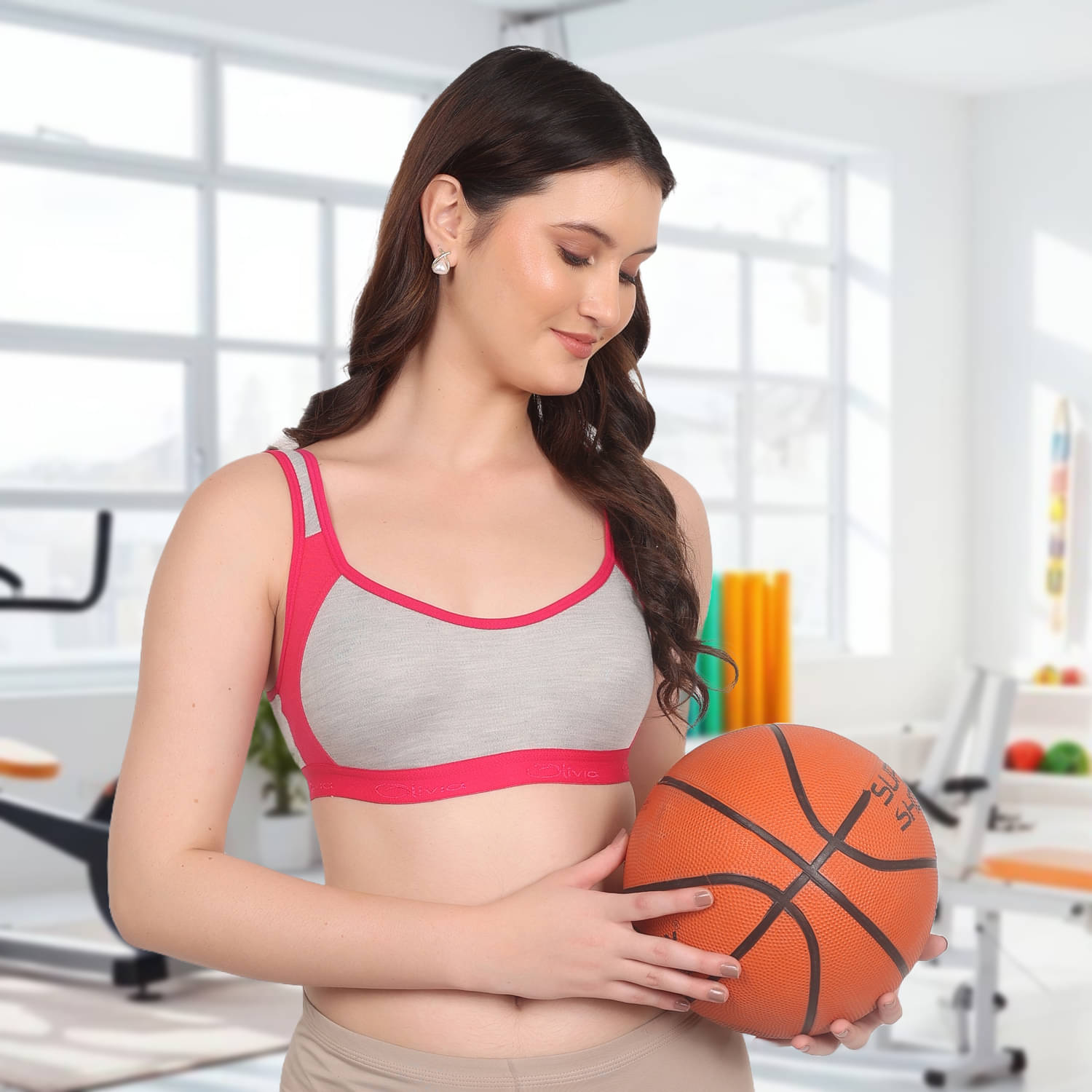     			Da Ritu's Pack of 1 Cotton Blend Non Padded Everyday Bra For Women ( Light Grey )