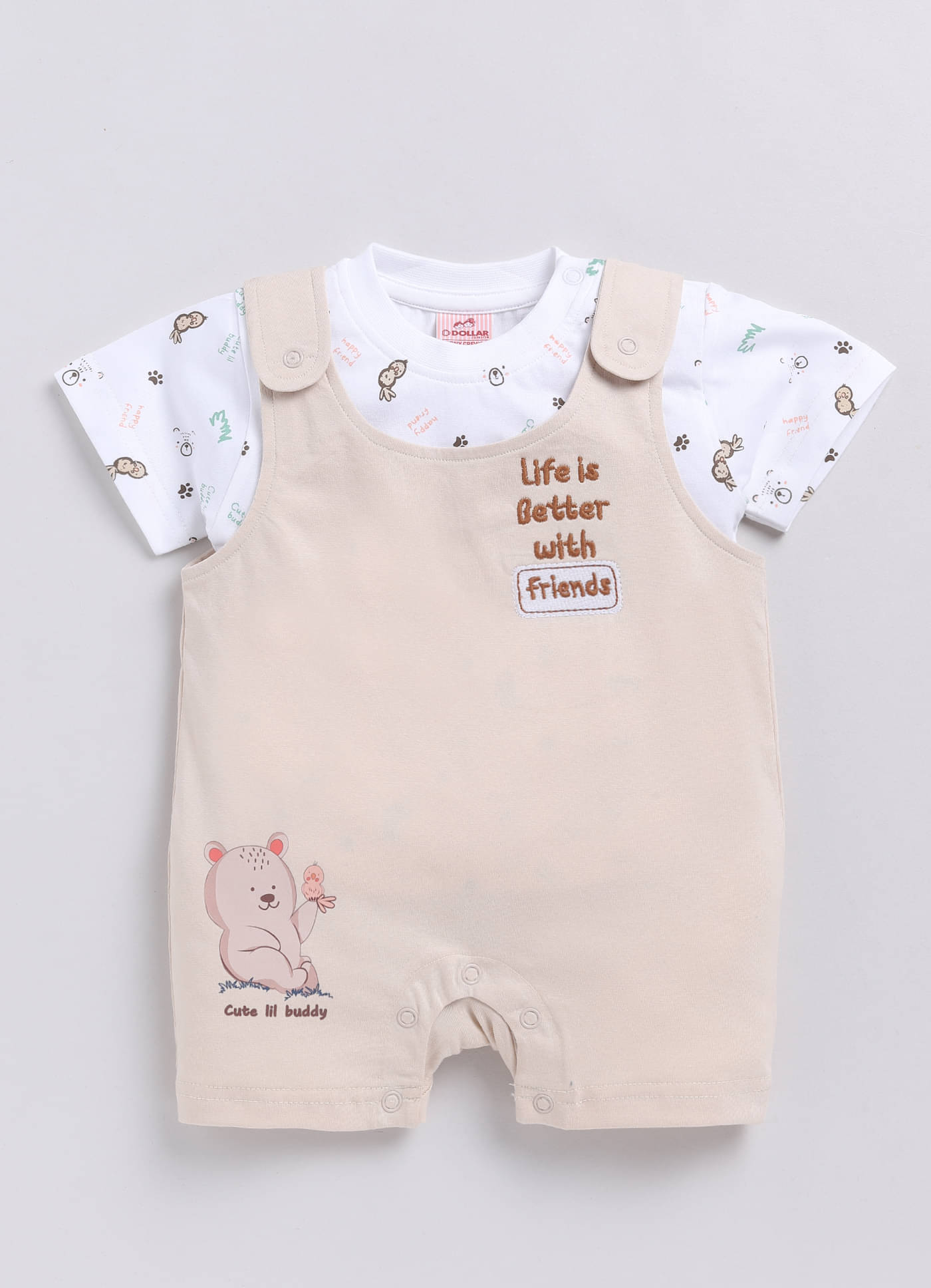     			Dollar Pack of 1 Unisex for Baby Cotton Blend Dungaree Sets ( Multicolor 9 )