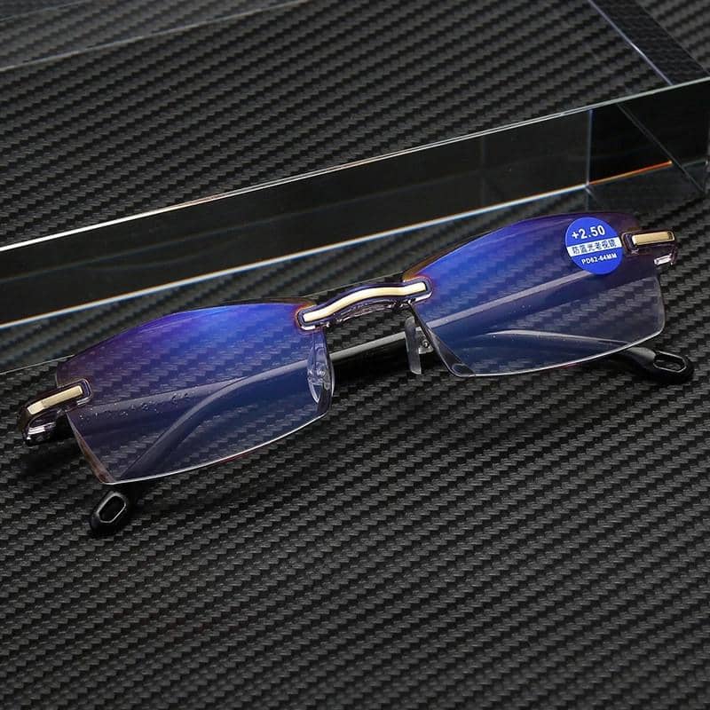 Fadiso Fashion Square Rimless Reading Glasses