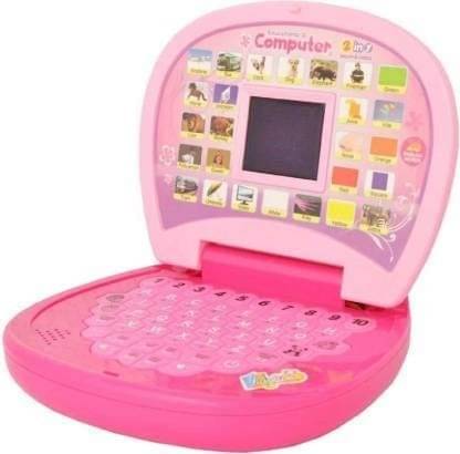     			Freedy Educational Computer Abc And 123 Learning Kids Laptop With LED Display And Music - Pink