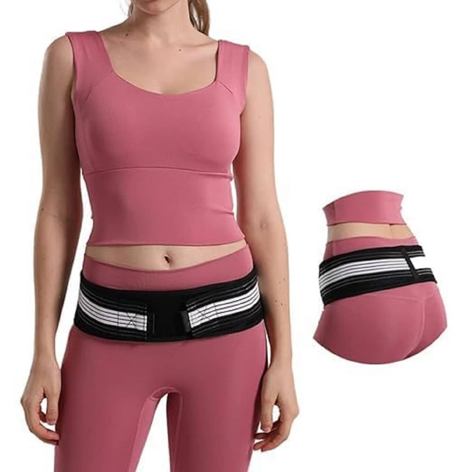 Gjshop Lower Back Support Brace for Men and Women- Anti-Slip Sciatica Pain Relief Belt - Sacroiliac SI Joint Hip, Pelvic Belt - Back Pain Belt For Women - Sports and Fitness Equipment | Buy online on ZillyBuy