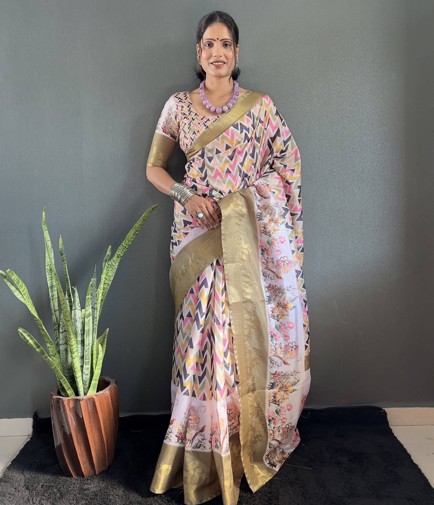 JULEE Art Silk Embellished Paithani Sarees With Unstitched Blouse Piece ( Multicolor 6 ) JULEE Art Silk Embellished Paithani Sarees With Unstitched Blouse Piece ( Multicolor 6 )