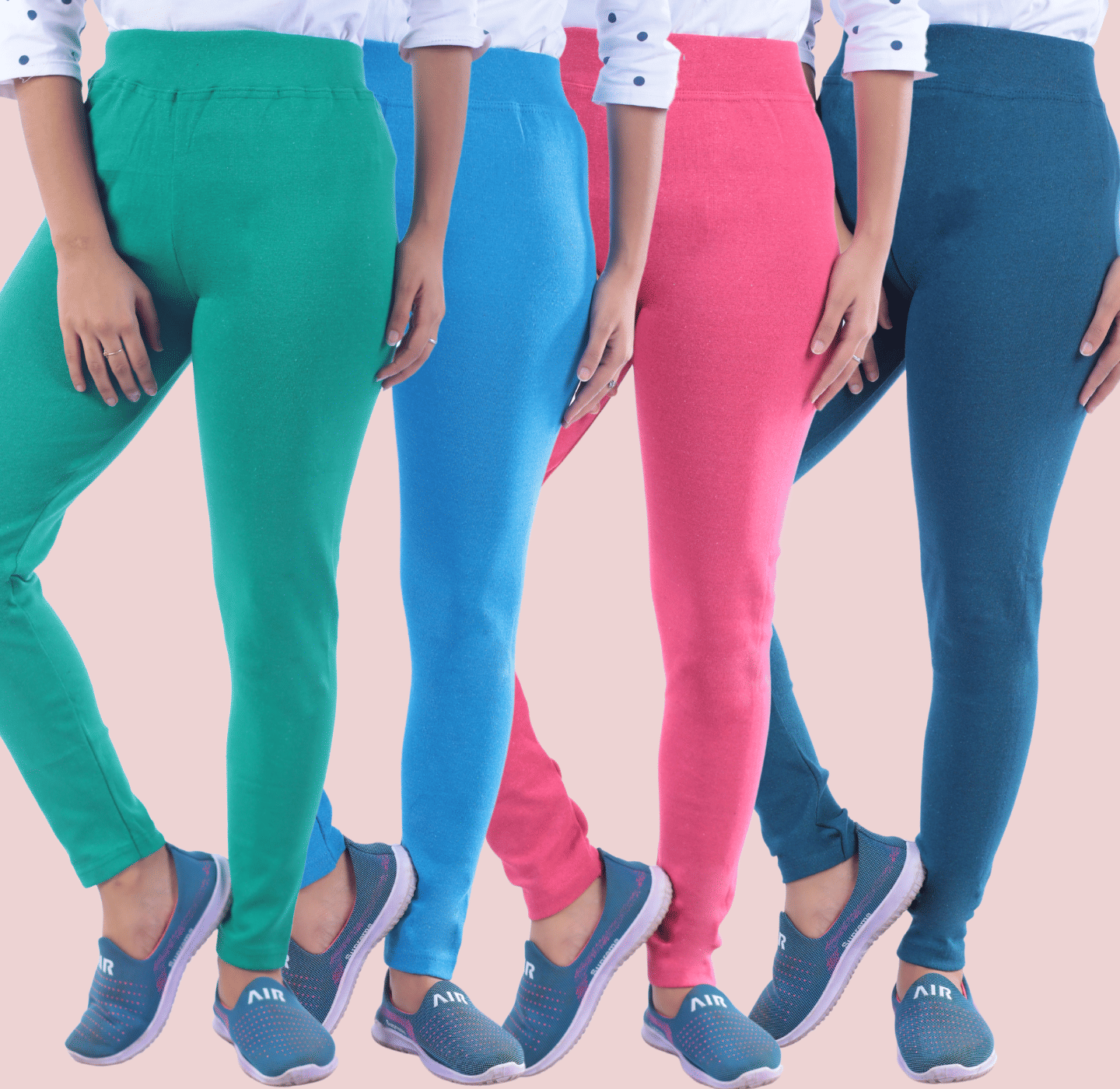     			KARARO Women Cotton Blend Skinny Fit Jegging