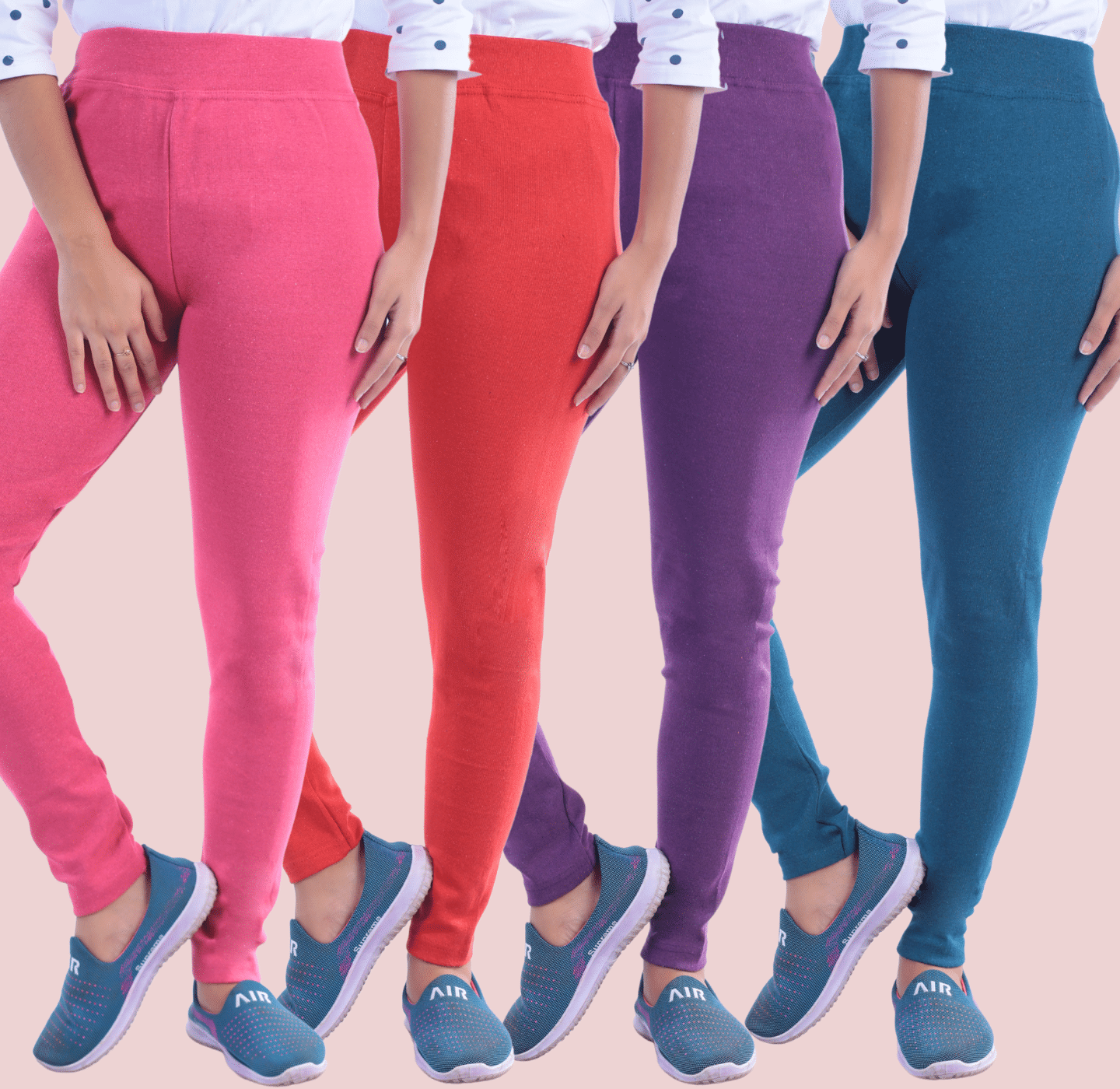     			KARARO Women Cotton Blend Skinny Fit Jegging