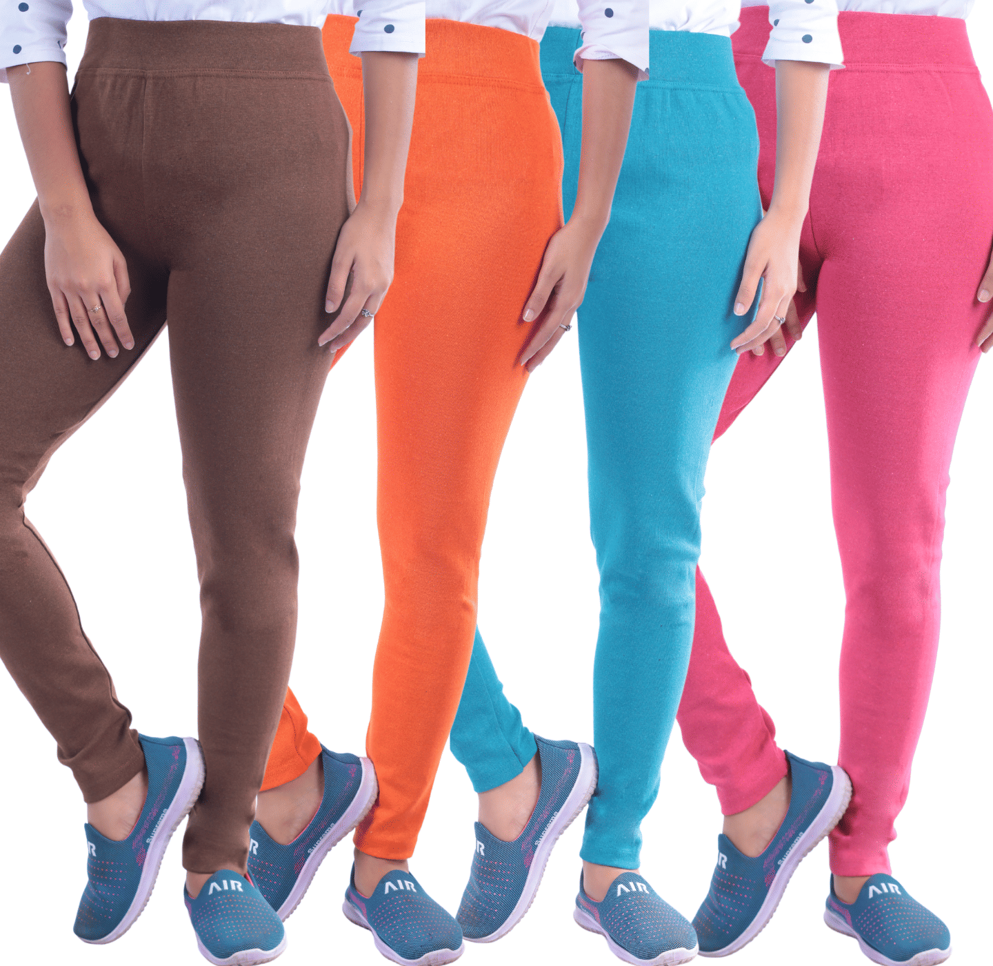     			KARARO Women Cotton Blend Skinny Fit Jegging