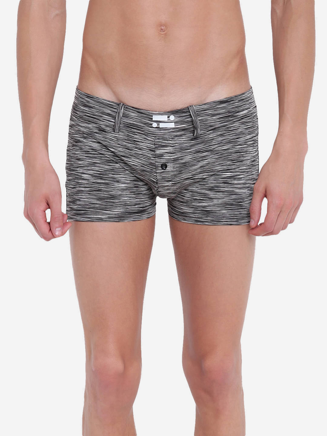    			La Intimo Pack of 1 Cotton Trunks For Men's ( Grey Melange )