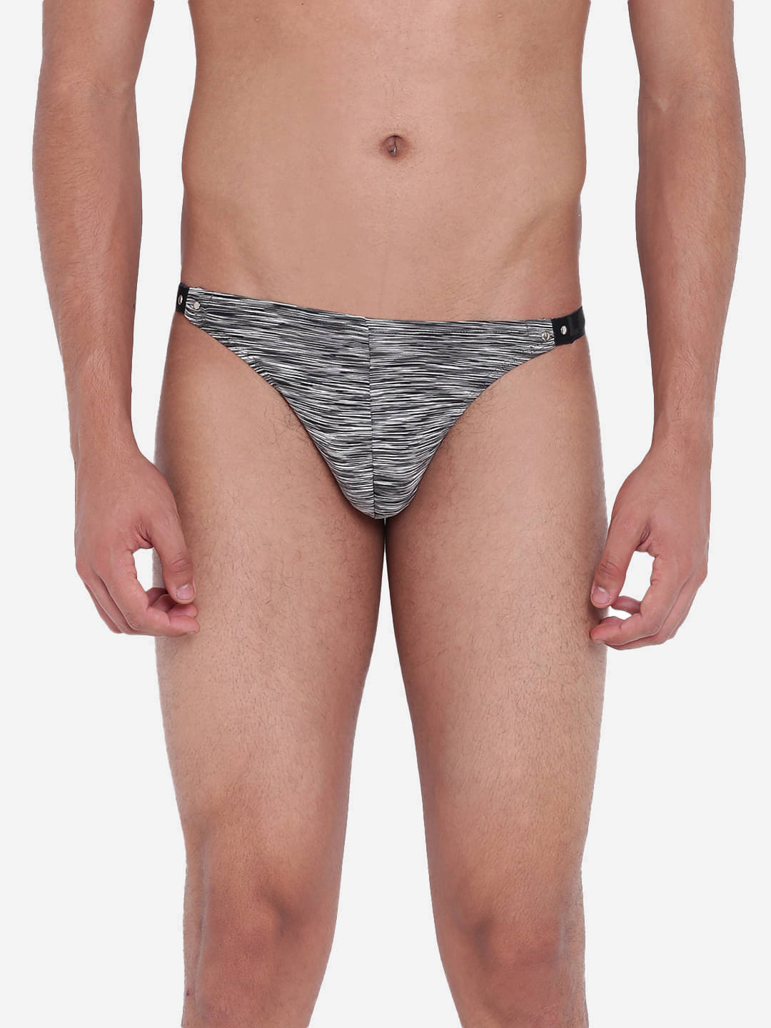 La Intimo Pack of 1 Polyester Thongs For Men's ( Grey Melange ) La Intimo Pack of 1 Polyester Thongs For Men's ( Grey Melange )
