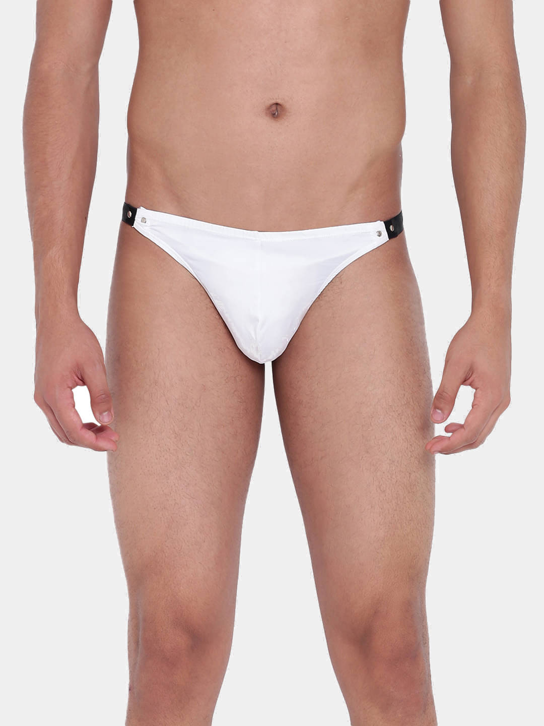    			La Intimo Pack of 1 Polyester Thongs For Men's ( White )