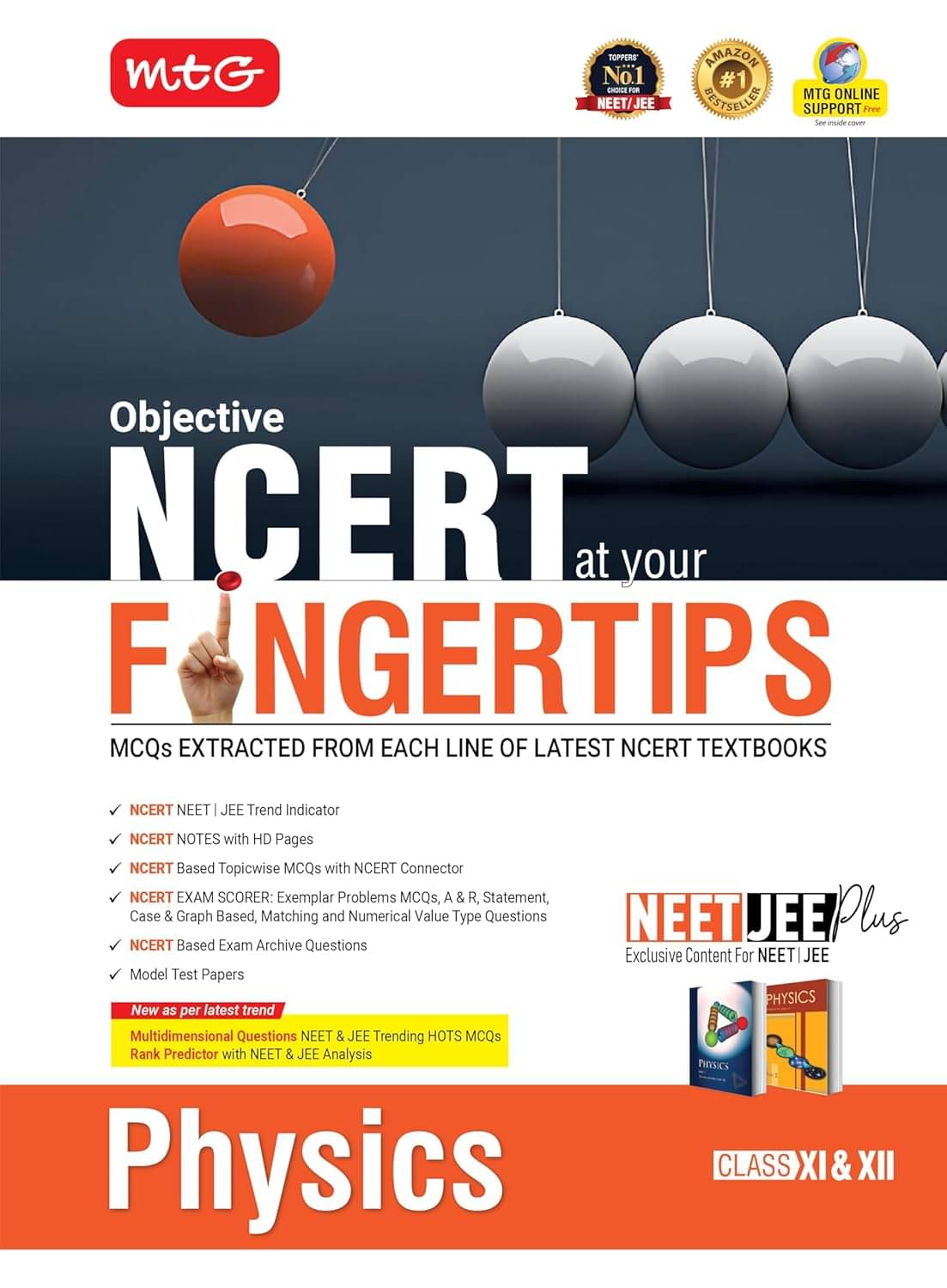     			MTG Objective NCERT at your FINGERTIPS Physics For 2025-2026 Exam - NCERT NEET/JEE Trend Indicator, HOTS MCQs, Rank Predictor & Notes with HD Pages | NEET & JEE Books (Based on NCERT Latest Pattern)