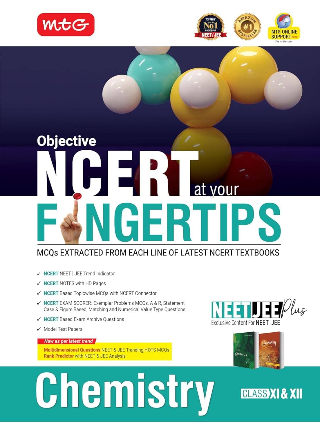     			MTG Objective NCERT at your FINGERTIPS Chemistry For 2025-2026 Exam - NCERT NEET/JEE Trend Indicator, HOTS MCQs, Rank Predictor & Notes with HD Pages | NEET & JEE Books (Based on NCERT Latest Pattern)