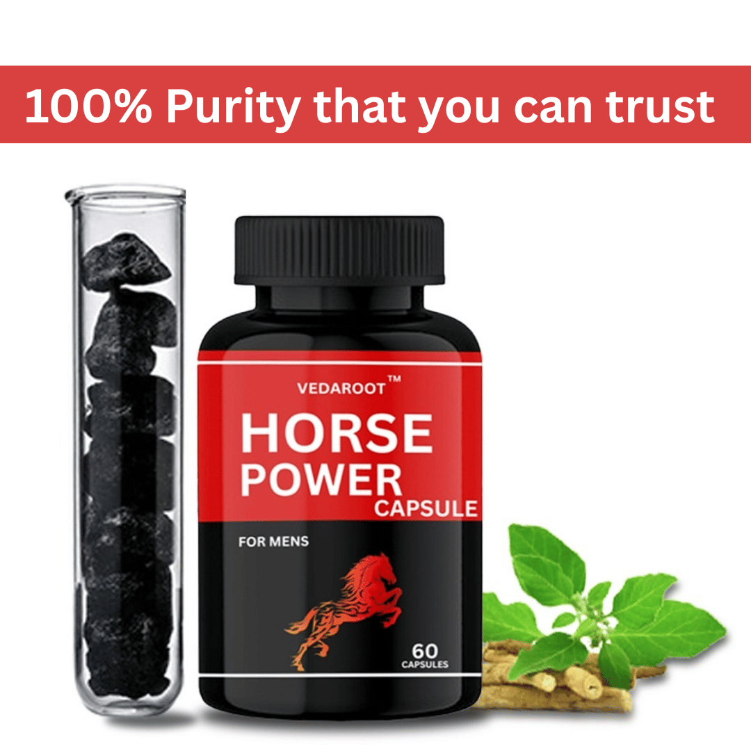     			PURE NATURAL & HERBAL HORSE POWER CAPSULES FOR MEN | 60 CAPSULES | 100% NATURAL ENERGY BOOSTER