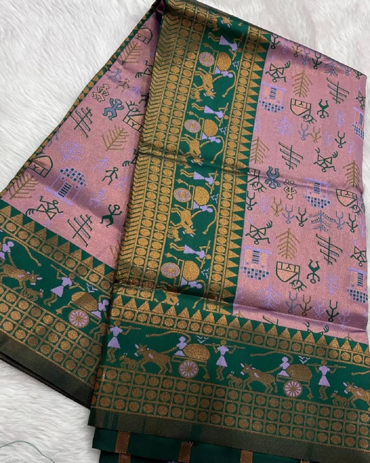 Semore Art Silk Solid Banarasi saree With Unstitched Blouse Piece ( Pink ) Semore Art Silk Solid Banarasi saree With Unstitched Blouse Piece ( Pink )