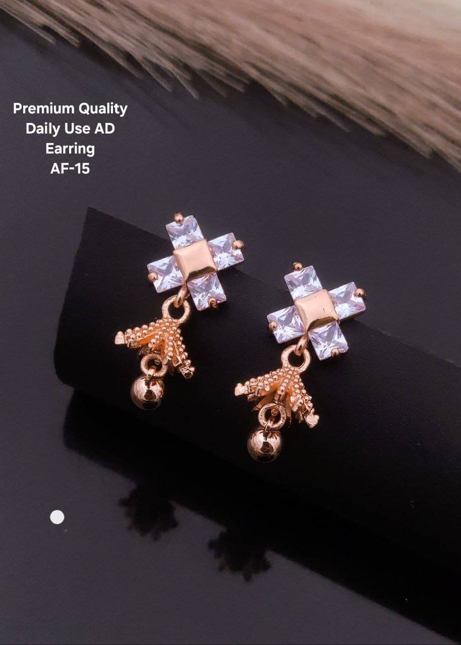     			Shivay Fashion Rose Gold Jhumki Earrings ( Pack of 1 )