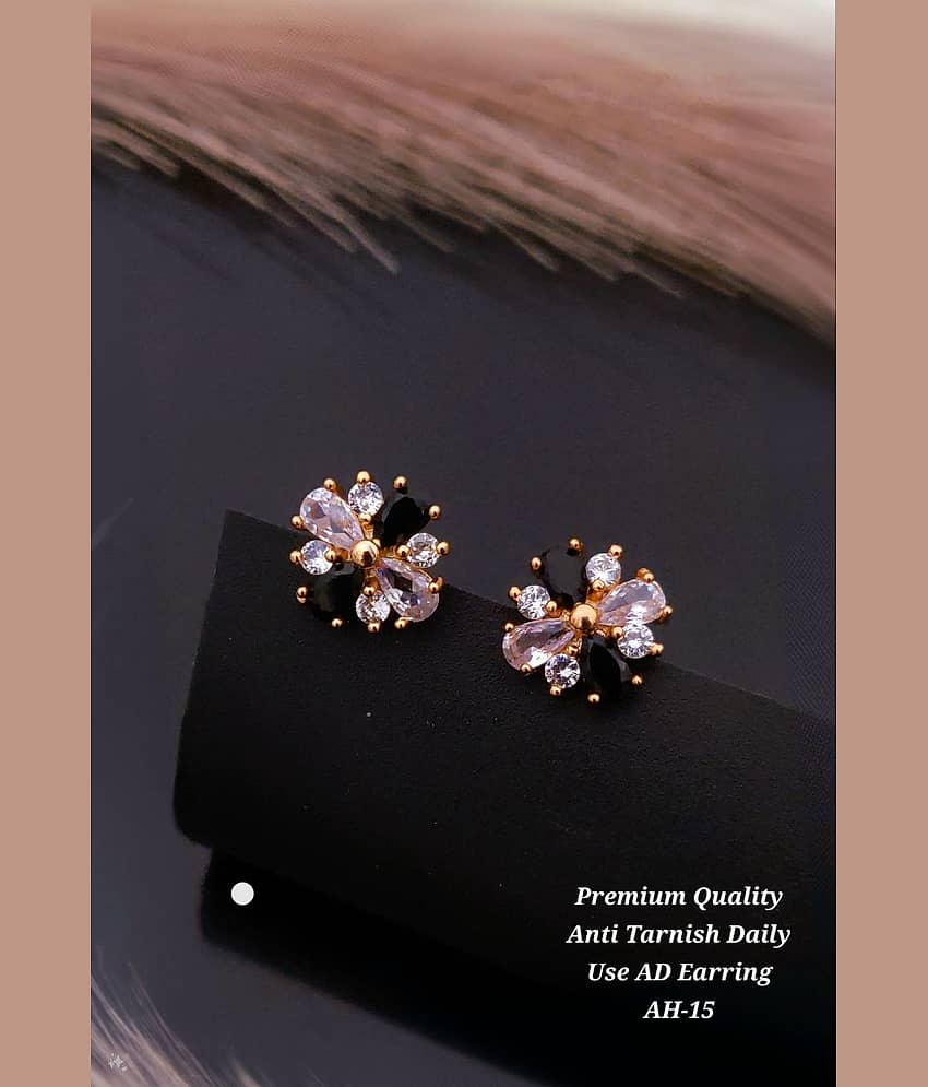 Shivay Fashion Rose Gold Jhumki Earrings ( Pack of 1 ) - Earrings | Buy online on ZillyBuy