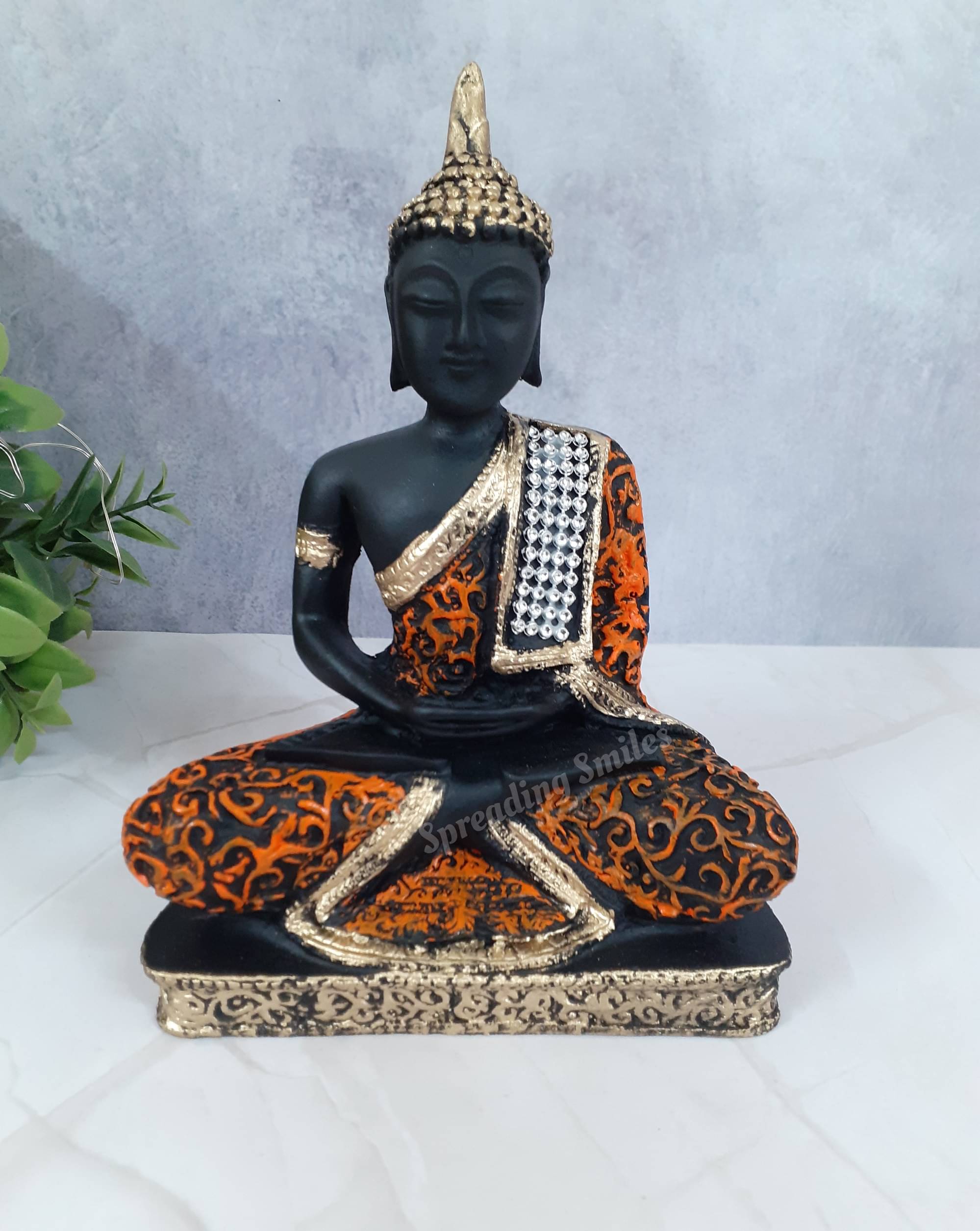 Spreading Smiles Resting Gautam Buddha idol statue Showpiece for home office decor Spreading Smiles Resting Gautam Buddha idol statue Showpiece for home office decor