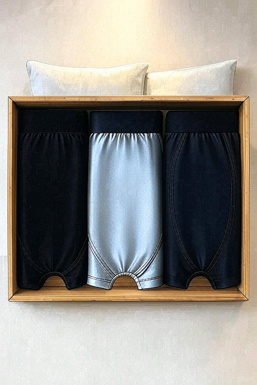 TEHSVA Pack of 3 Nylon Trunks For Men's ( Multicolor )     			TEHSVA Pack of 3 Nylon Trunks For Men's ( Multicolor )