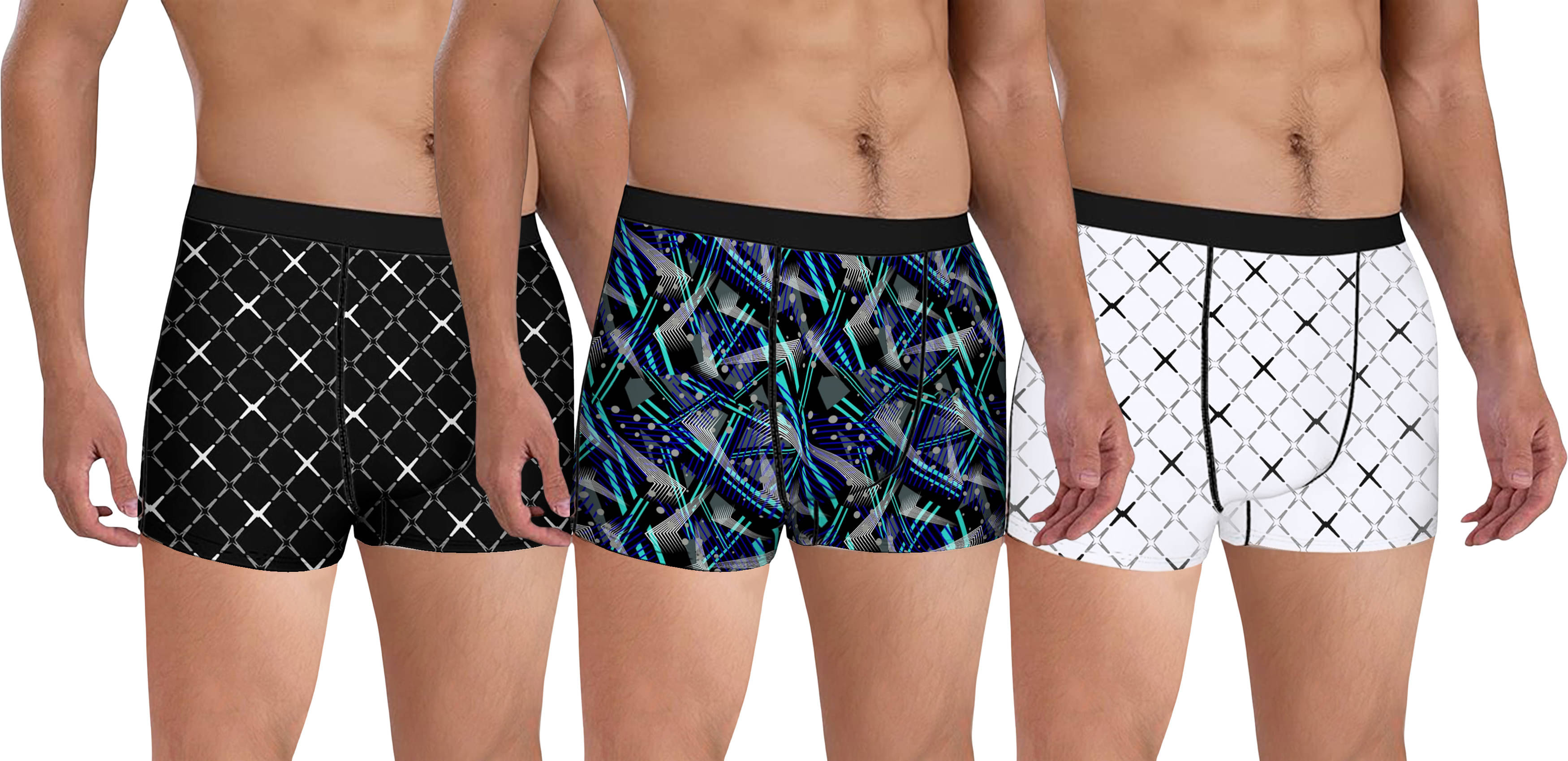    			THE GORSLUXURY Pack of 3 Nylon Briefs For Men's ( Multicolor )