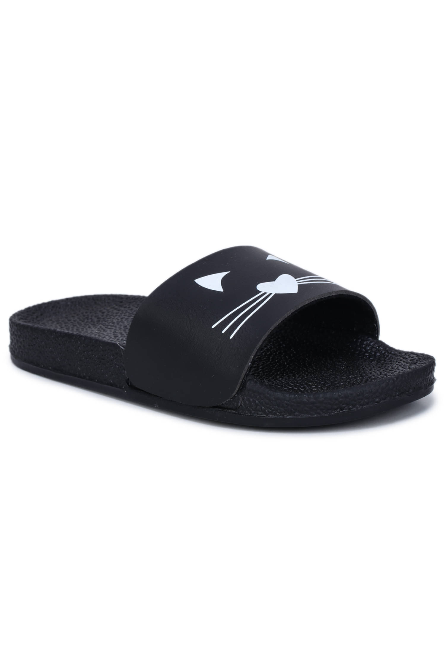     			Tzen Black Women's Slide Flip Flop