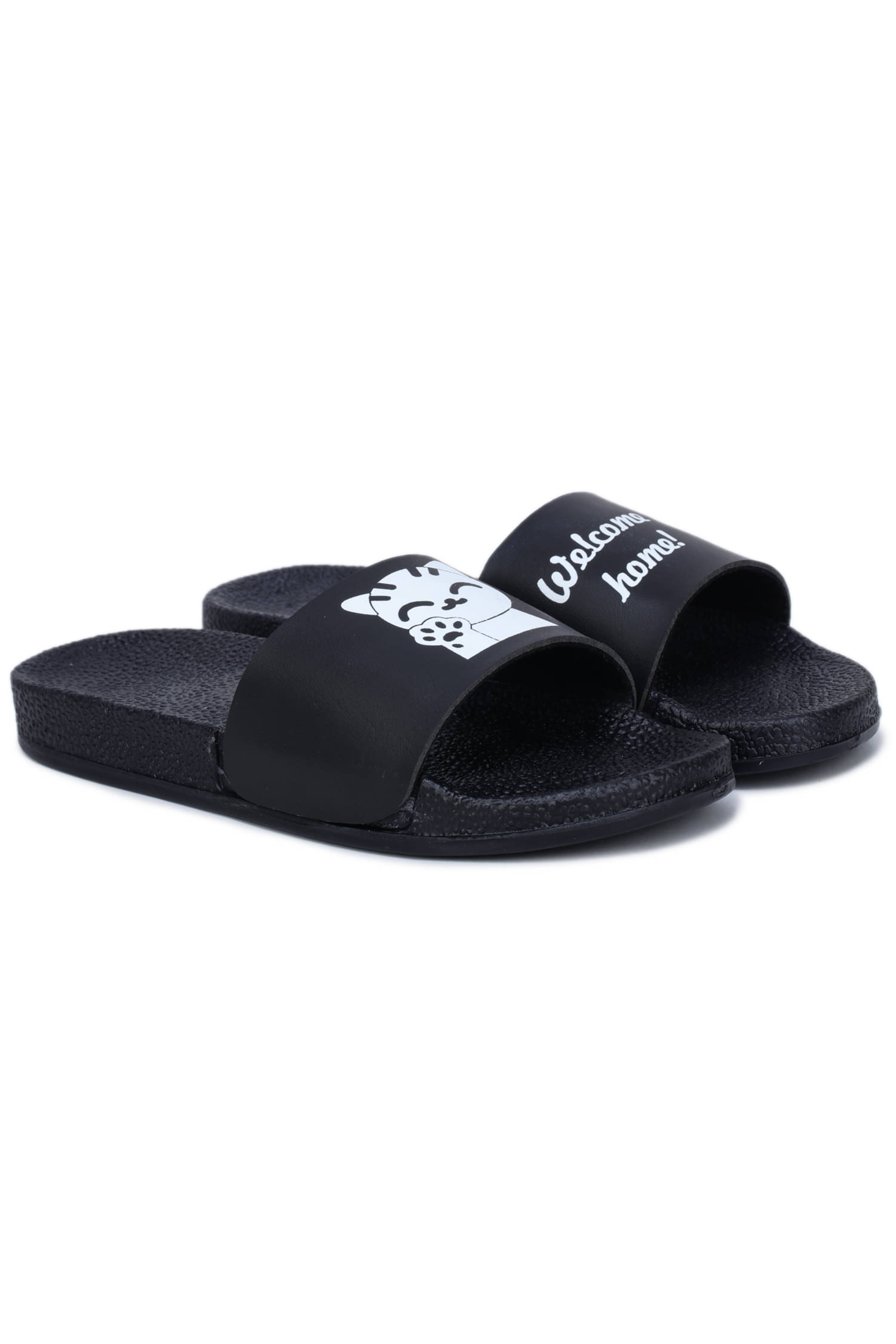     			Tzen White Women's Slide Flip Flop