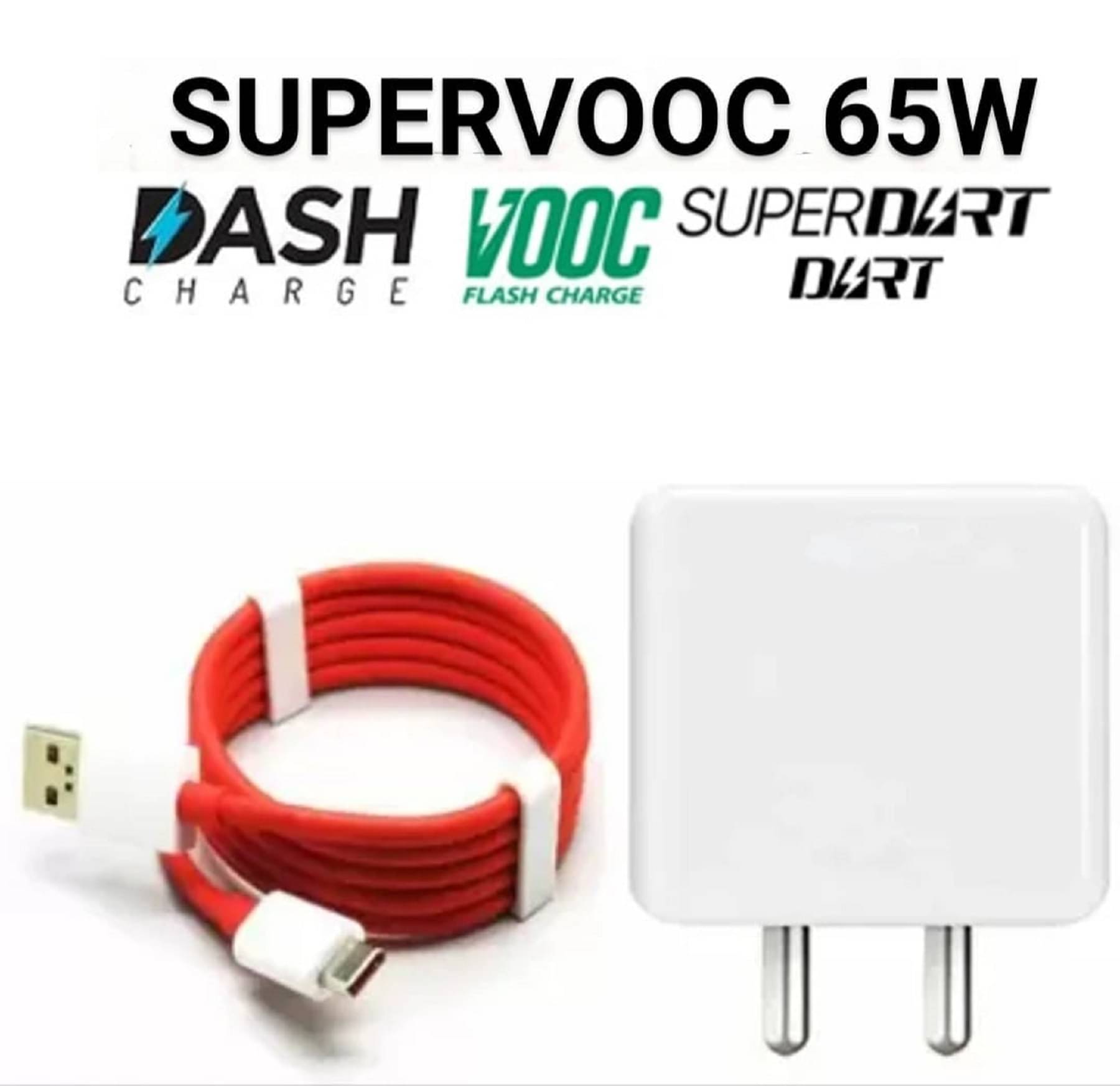     			UTRAX 65 W SuperVOOC 6 A Single Port Mobile Charger with Detachable Cable  (White, Cable Included)